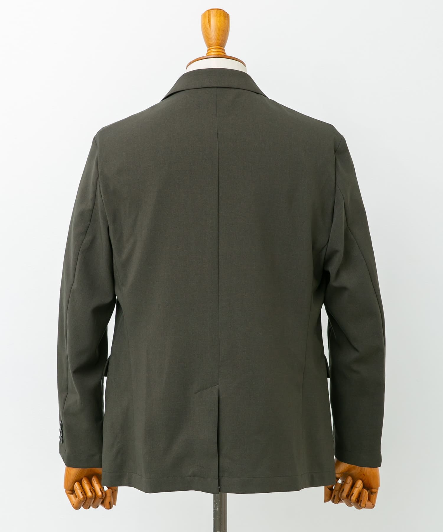 『イージーケア』LIFE STYLE TAILOR　メランジトロストレッチジャケット KHAKI M
