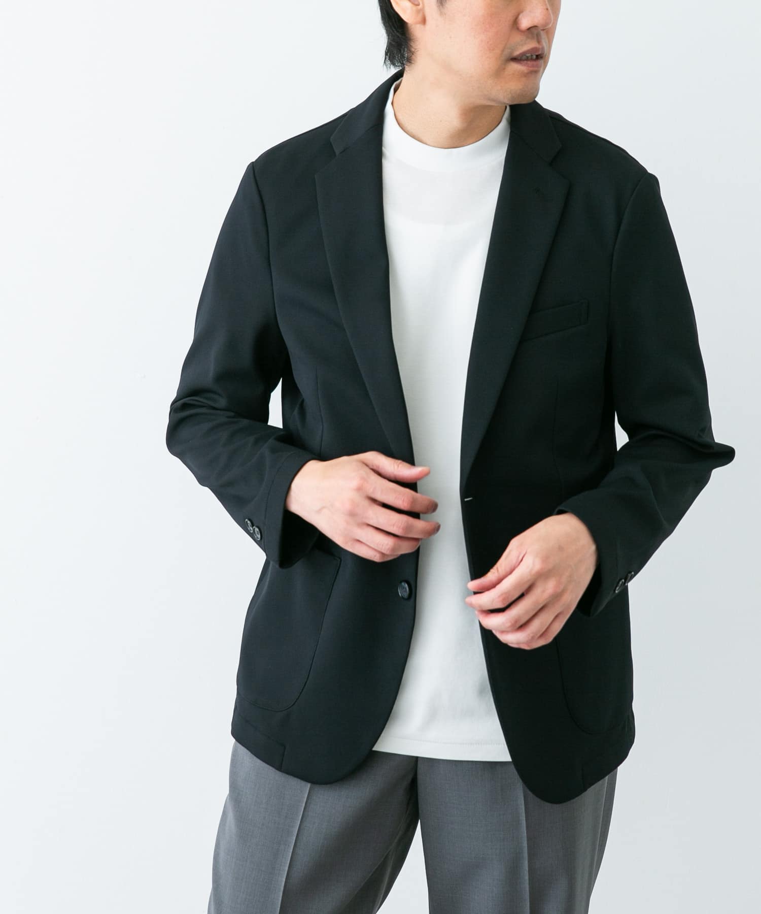 『イージーケア』LIFE STYLE TAILOR　サーフニットジャケット