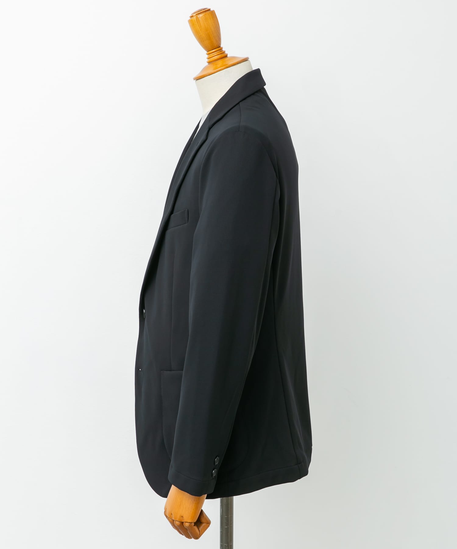 『イージーケア』LIFE STYLE TAILOR　サーフニットジャケット NAVY M