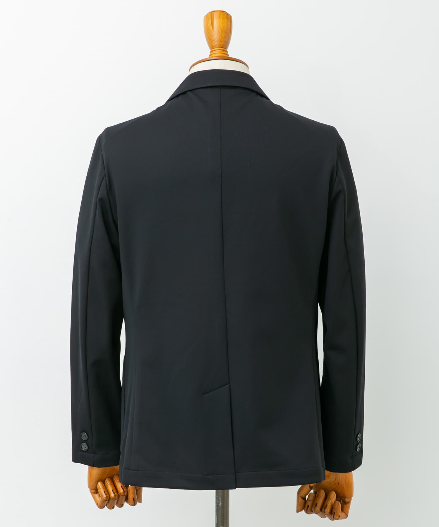 『イージーケア』LIFE STYLE TAILOR　サーフニットジャケット NAVY M