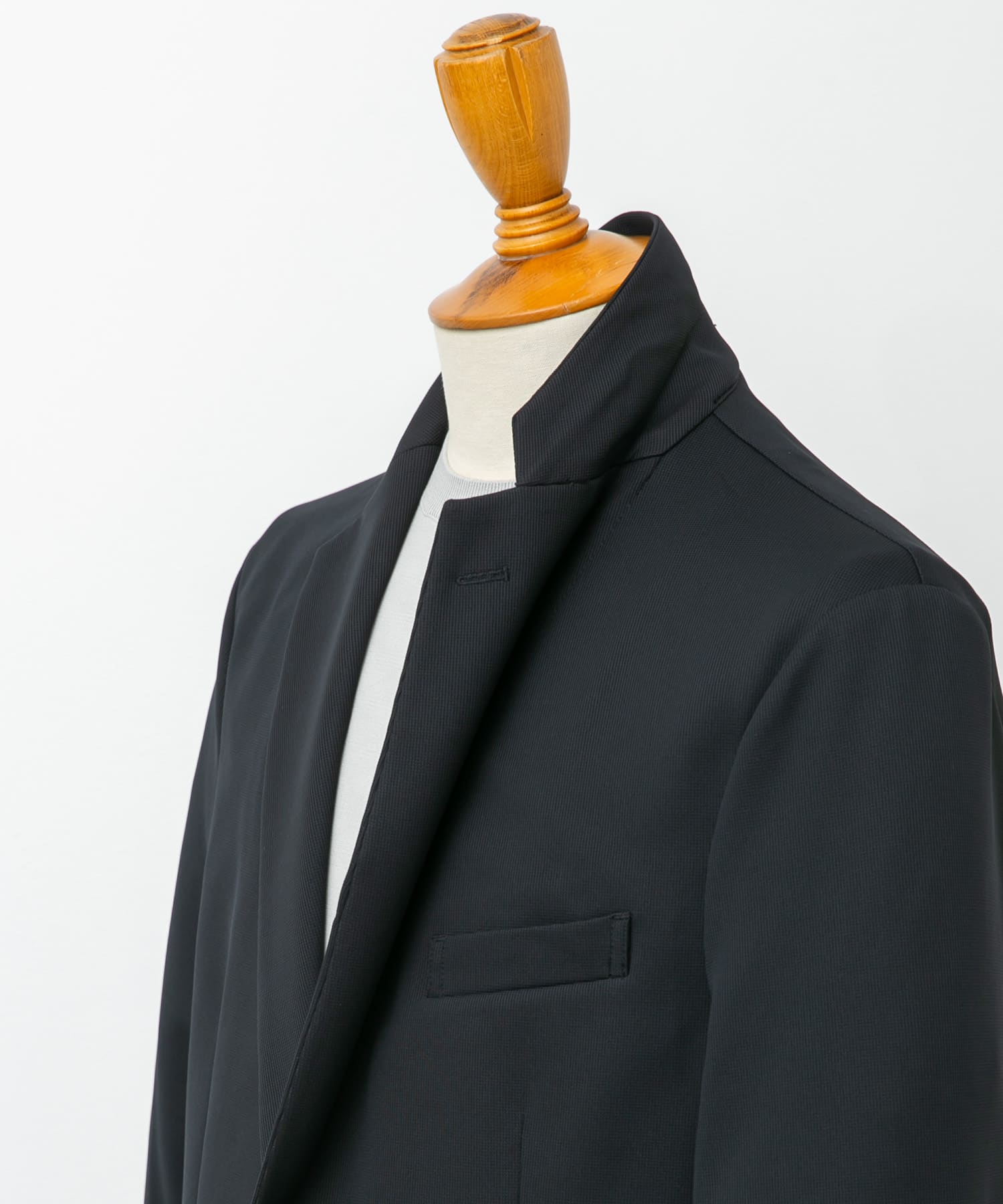 『イージーケア』LIFE STYLE TAILOR　サーフニットジャケット NAVY M