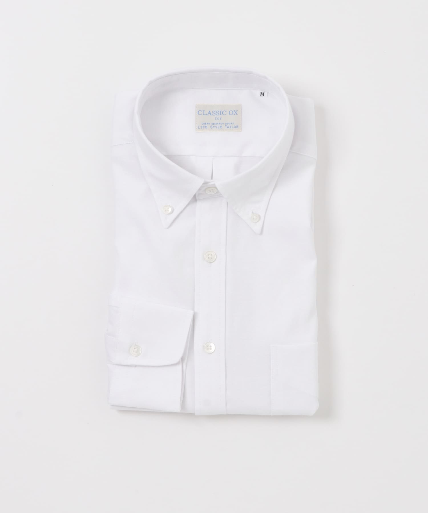 LIFE STYLE TAILOR　マルチスペック CLASSIC OX ボタンダウンシャツ WHITE S