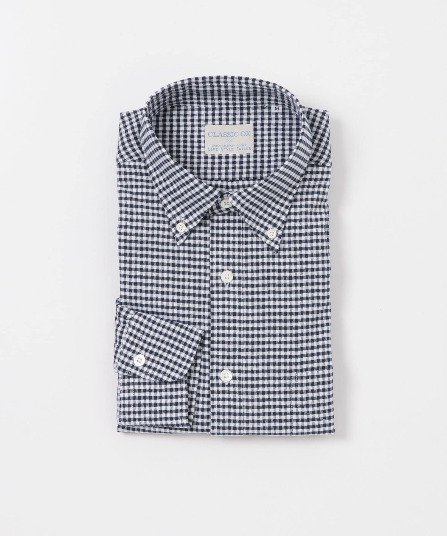 LIFE STYLE TAILOR　マルチスペック CLASSIC OX ボタンダウンシャツ NAVY-CH S