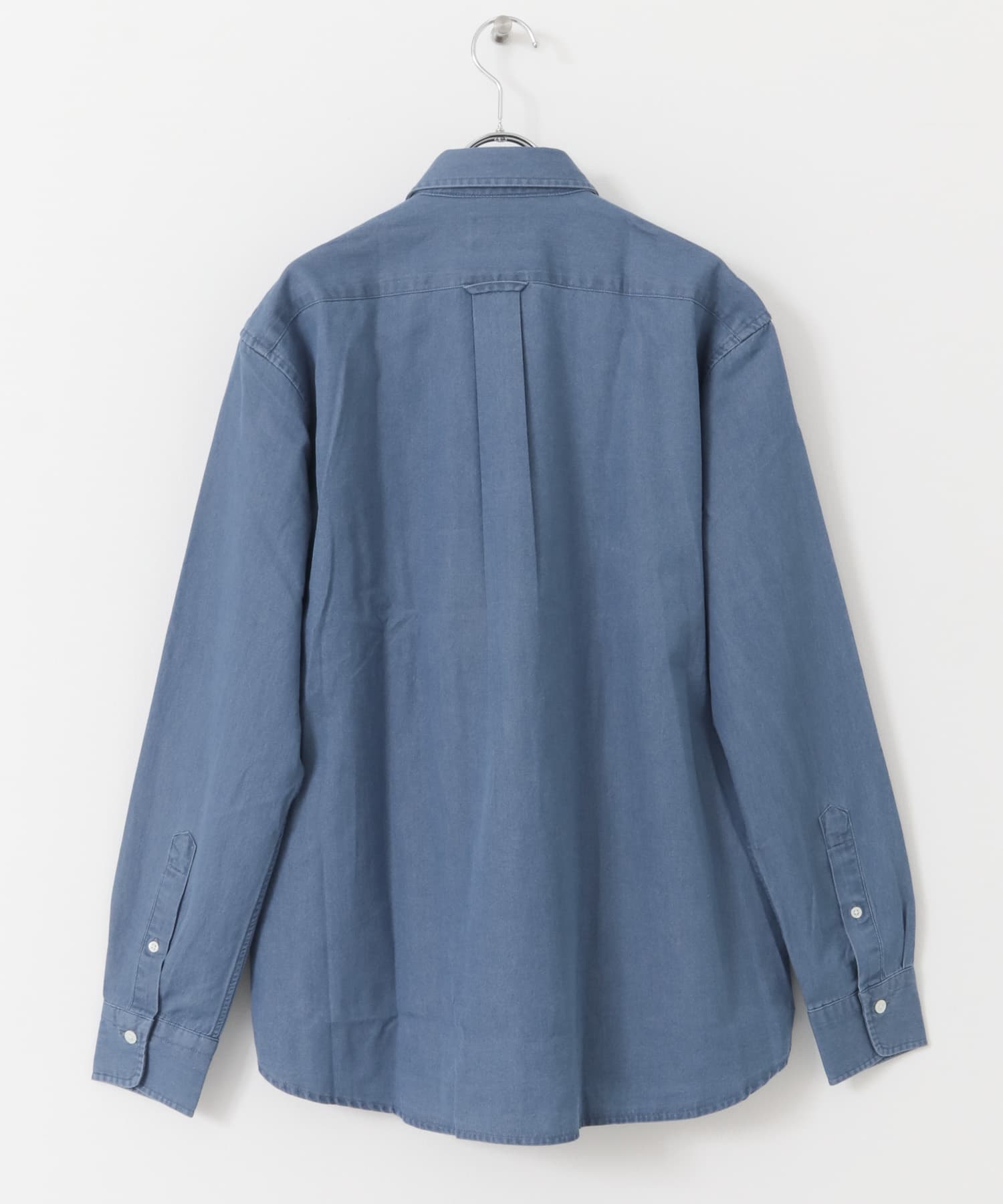 LIFE STYLE TAILOR　デニムボタンダウンシャツ BLUE S
