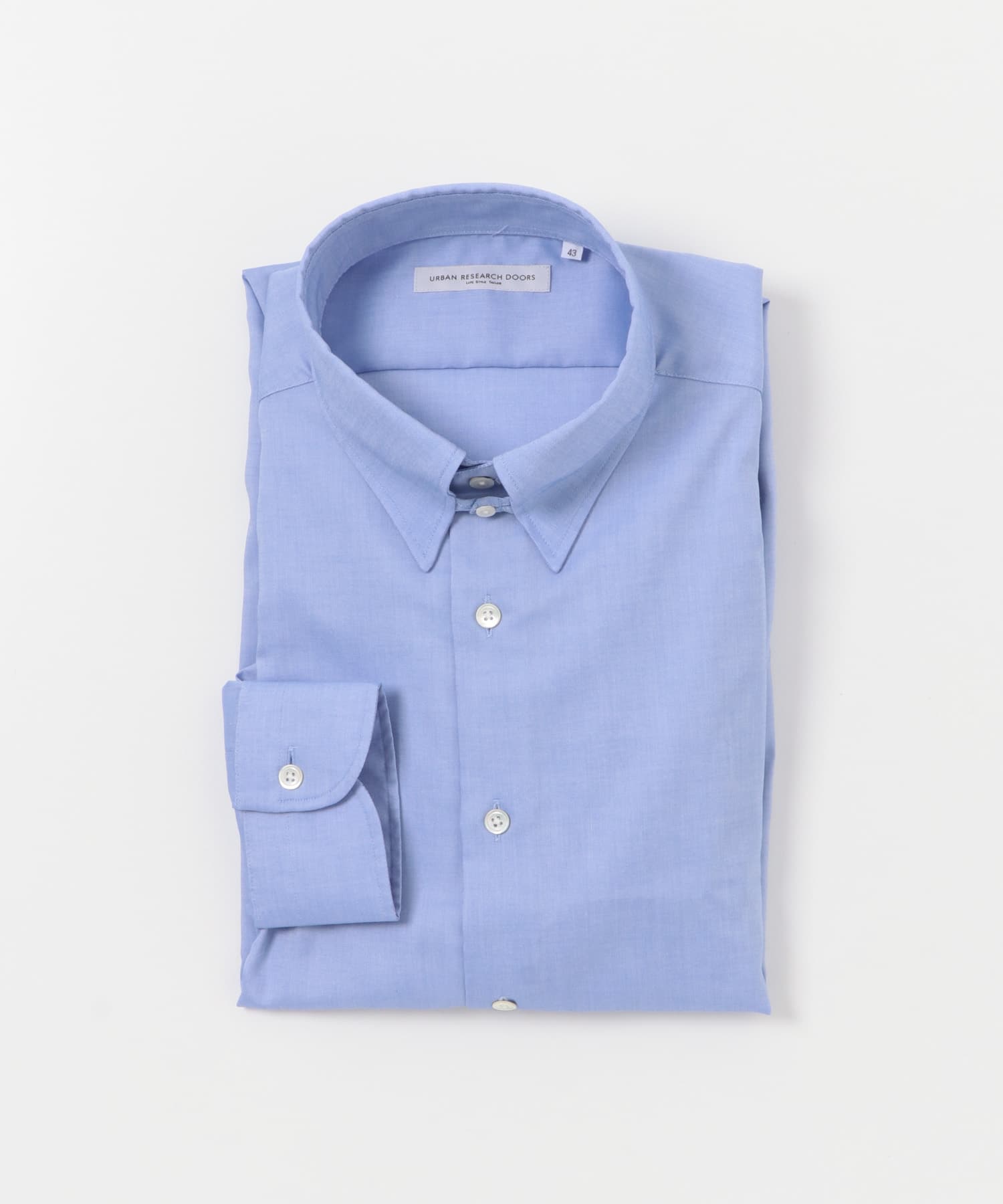 『イージーケア』LIFE STYLE TAILOR　タブカラーオックスシャツ