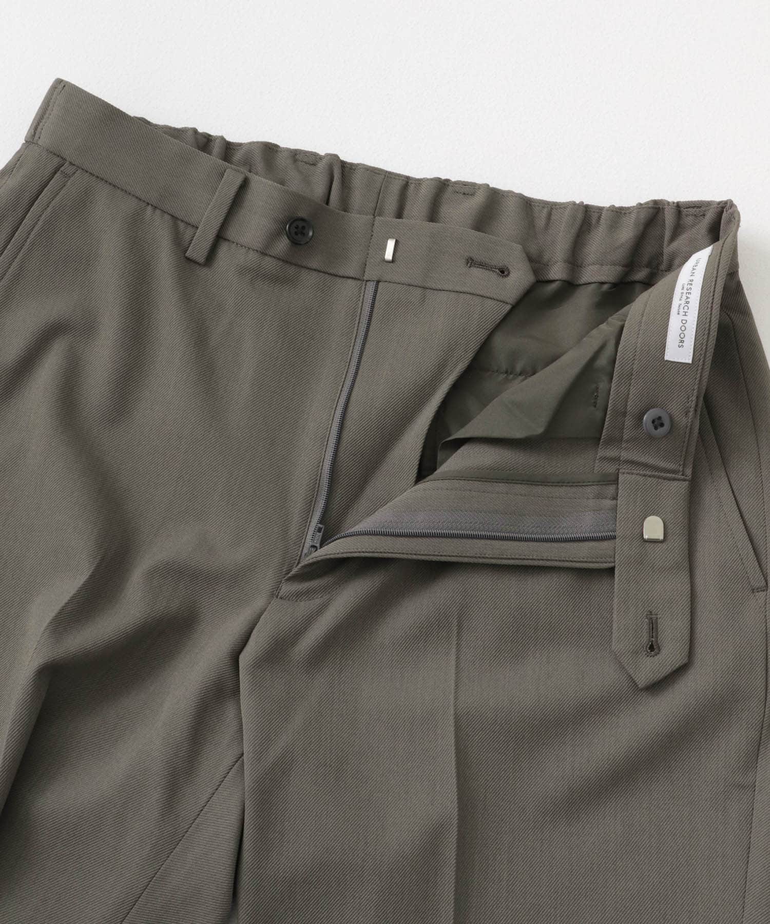 『イージーケア』LIFE STYLE TAILOR　カルゼストレッチコンフォータブルパンツ SAGE KHAKI S