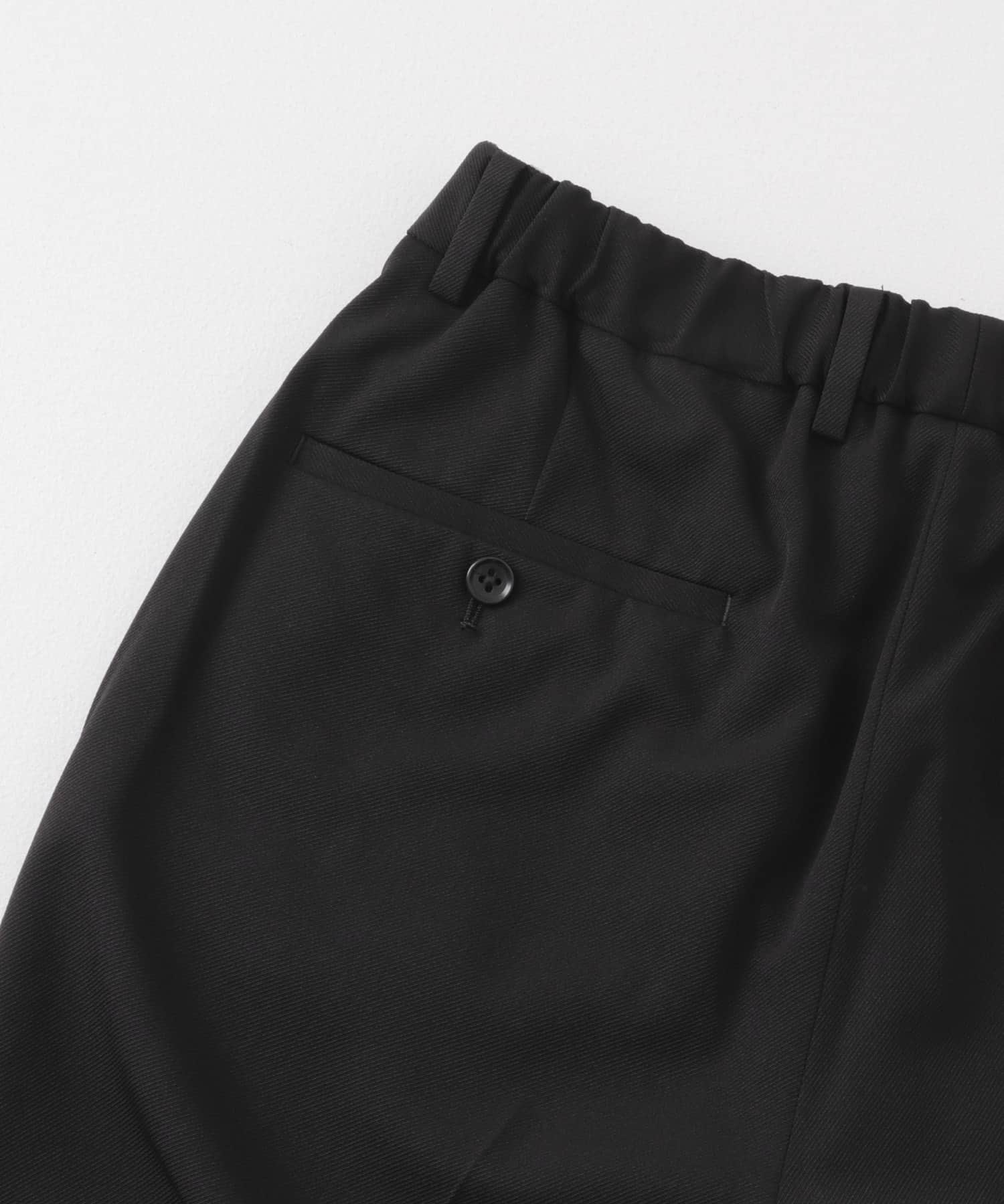 『イージーケア』LIFE STYLE TAILOR　カルゼストレッチコンフォータブルパンツ BLACK S