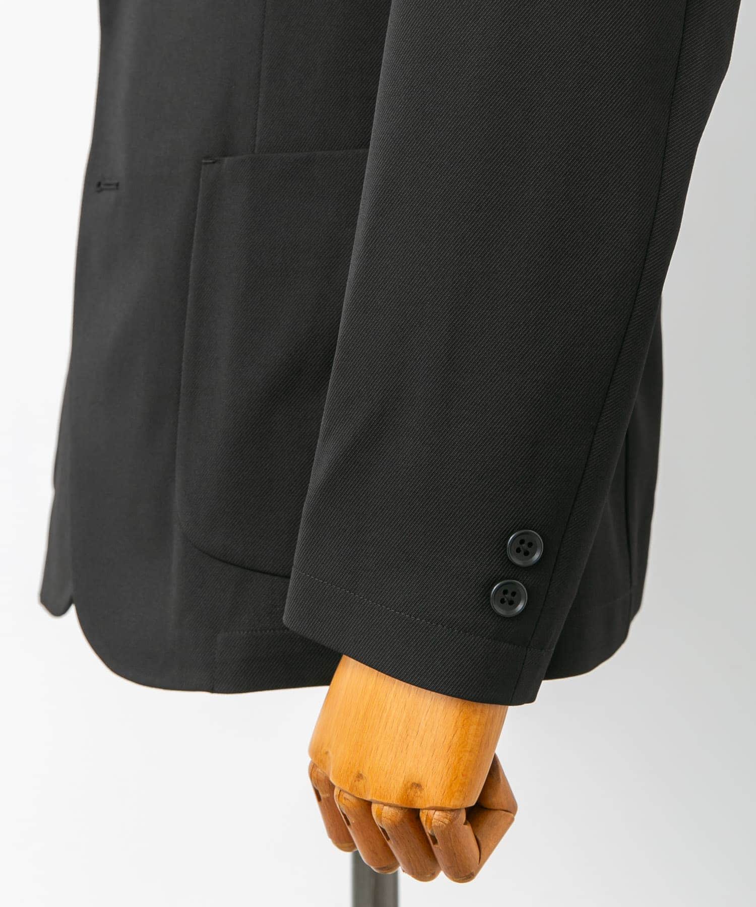 『イージーケア』LIFE STYLE TAILOR　カルゼストレッチコンフォータブルジャケット BLUE GRAY M