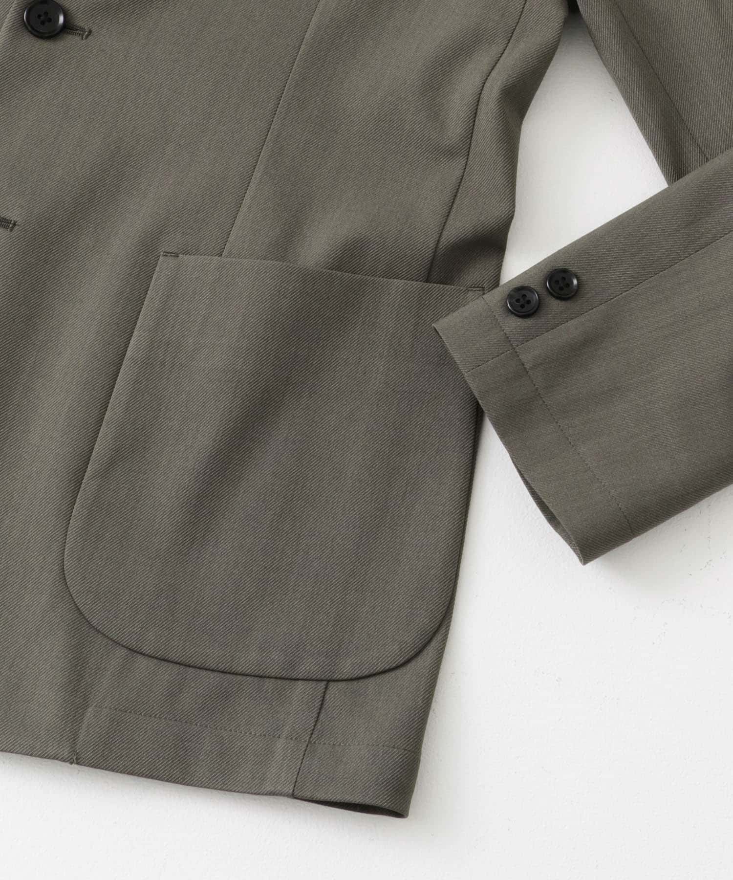 『イージーケア』LIFE STYLE TAILOR　カルゼストレッチコンフォータブルジャケット SAGE KHAKI S