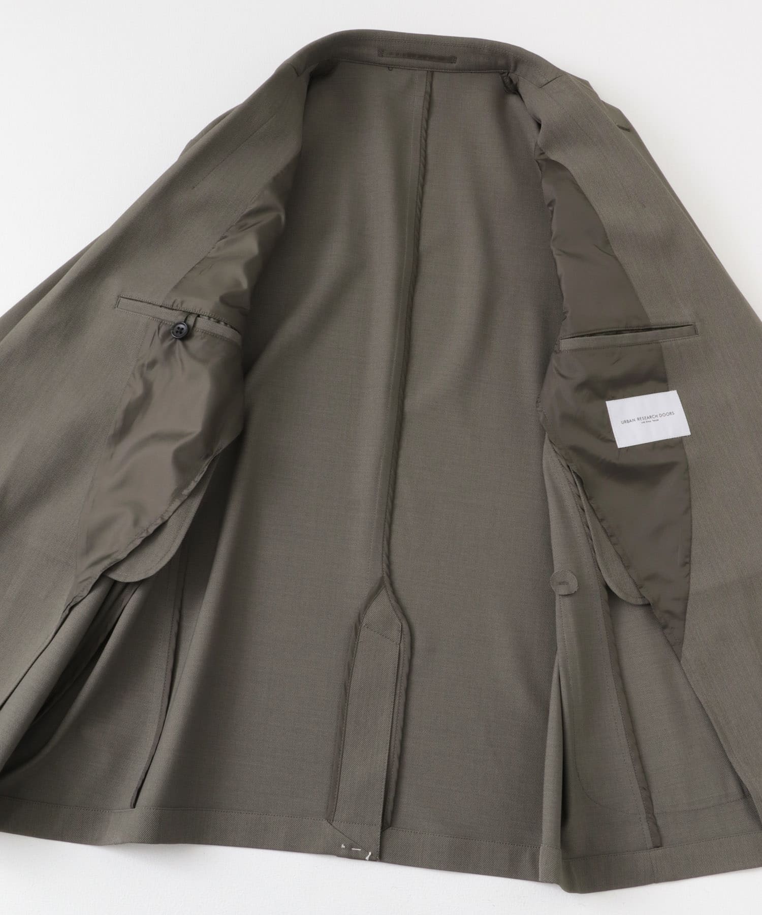 『イージーケア』LIFE STYLE TAILOR　カルゼストレッチコンフォータブルジャケット SAGE KHAKI S