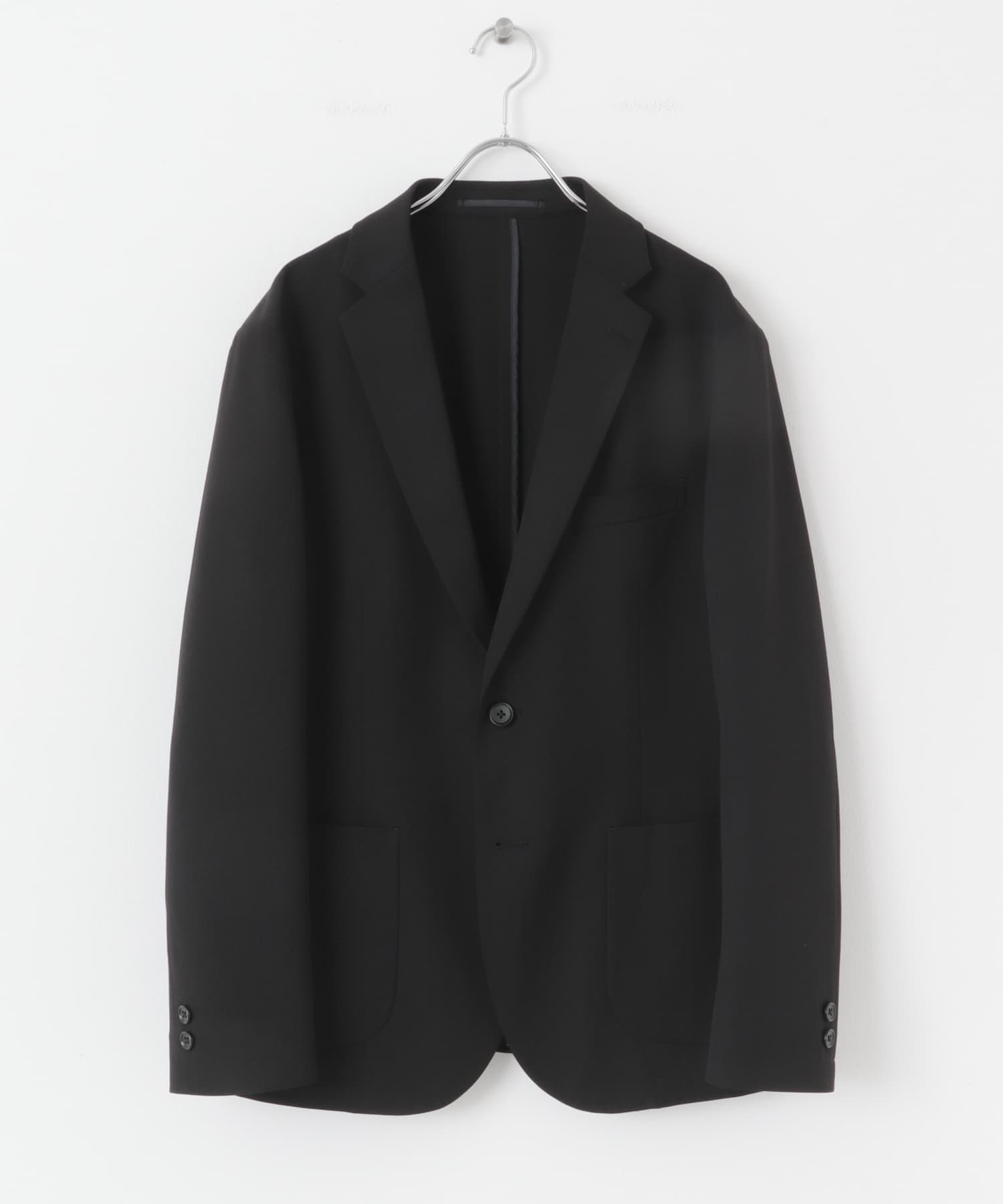 『イージーケア』LIFE STYLE TAILOR　カルゼストレッチコンフォータブルジャケット BLACK S