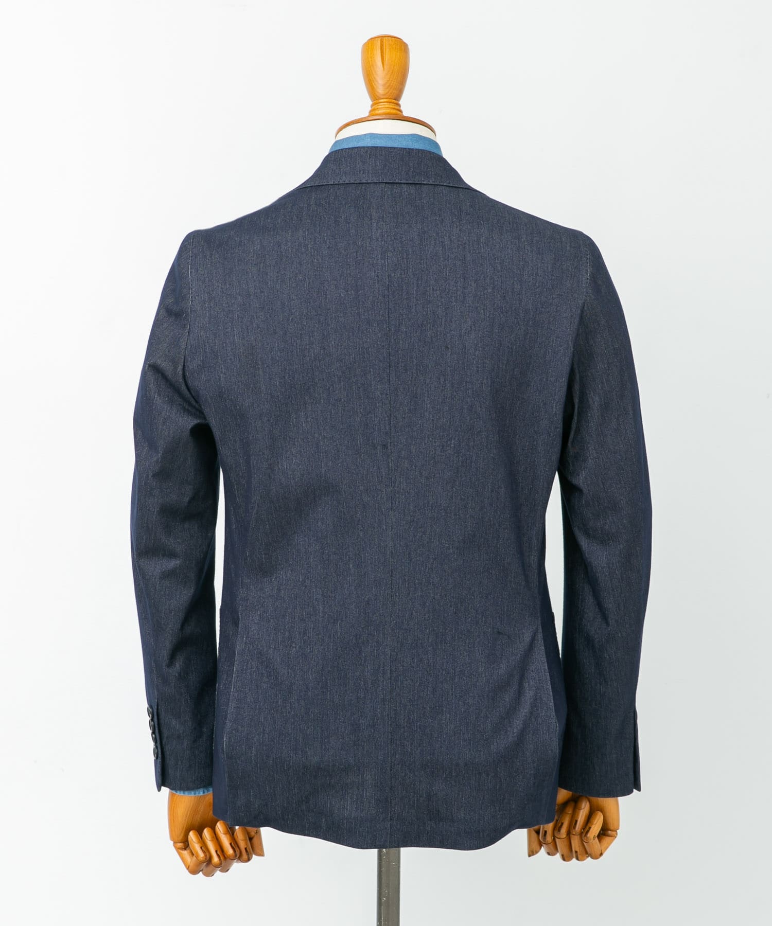 LIFE STYLE TAILOR　デニムライクニットジャケット NAVY 46