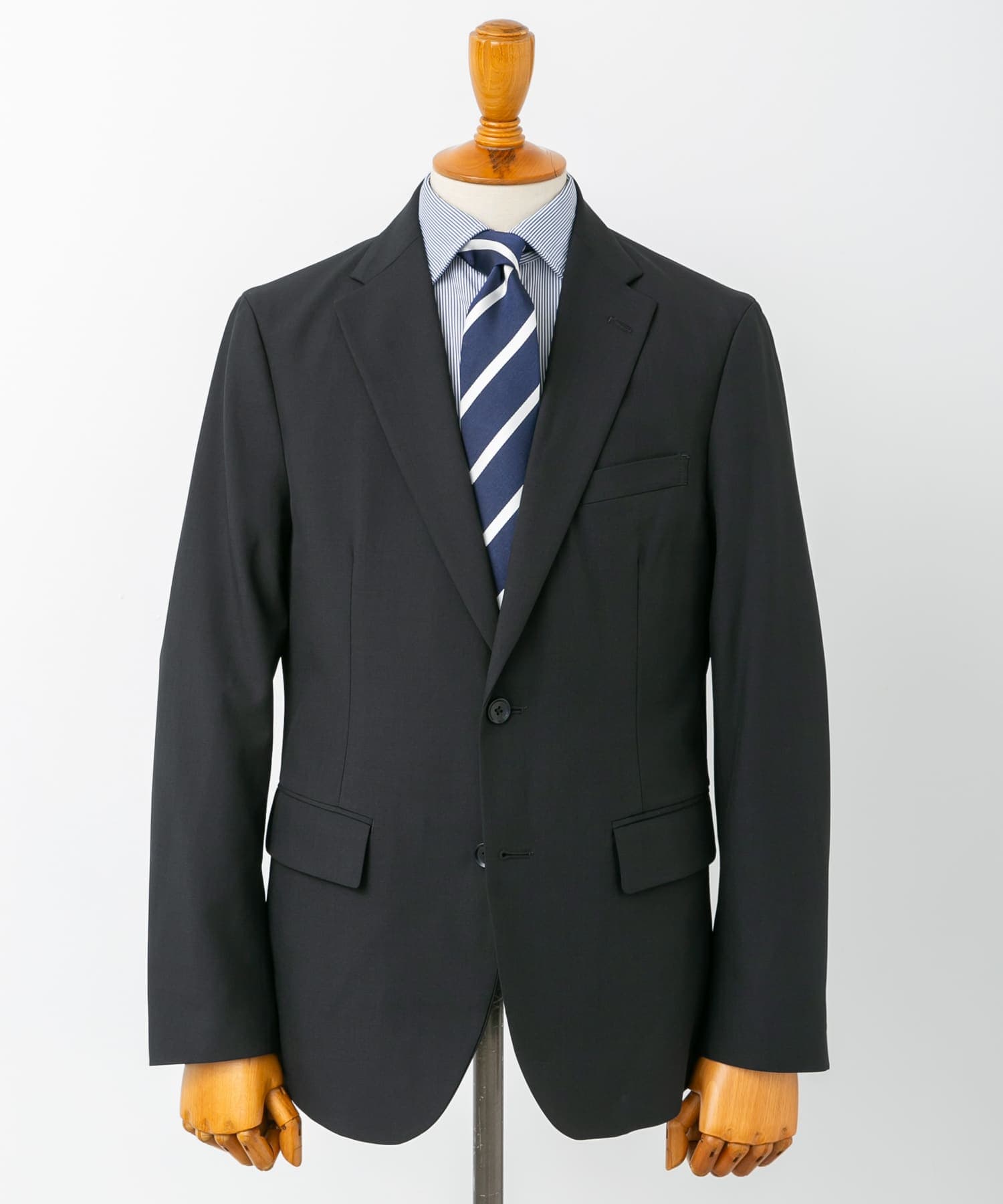 『イージーケア』LIFE STYLE TAILOR　クリアツイルコンフォータブルスマートジャケット NAVY M