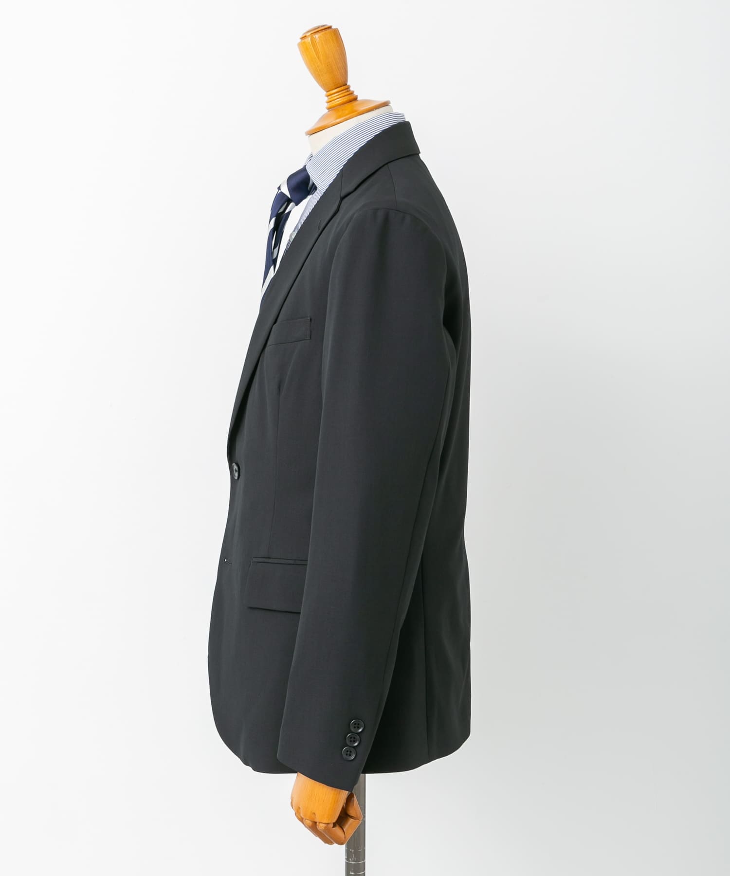 『イージーケア』LIFE STYLE TAILOR　クリアツイルコンフォータブルスマートジャケット NAVY M