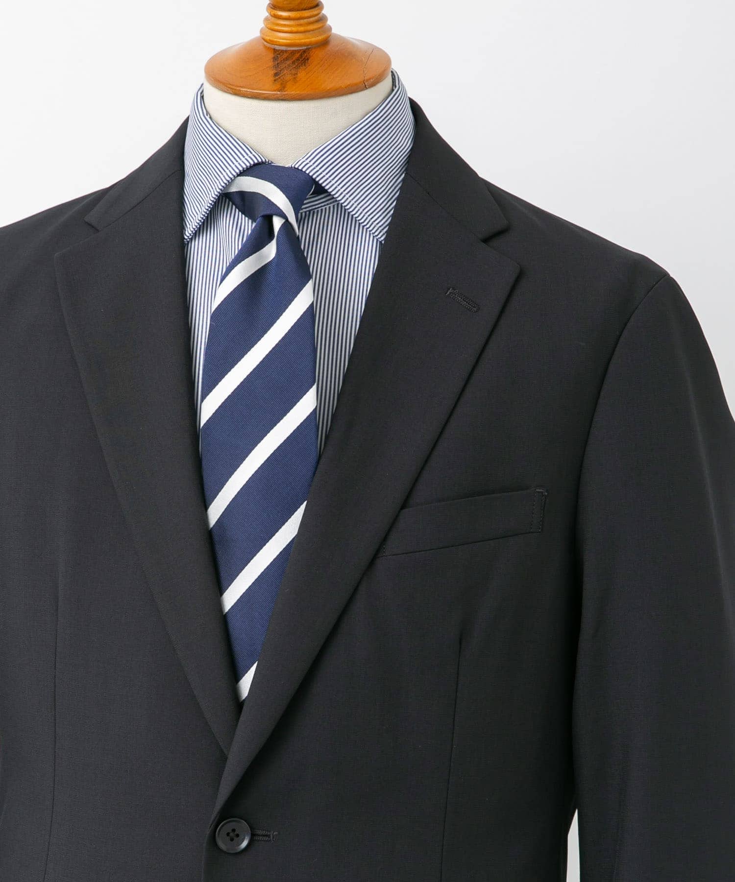 『イージーケア』LIFE STYLE TAILOR　クリアツイルコンフォータブルスマートジャケット NAVY M