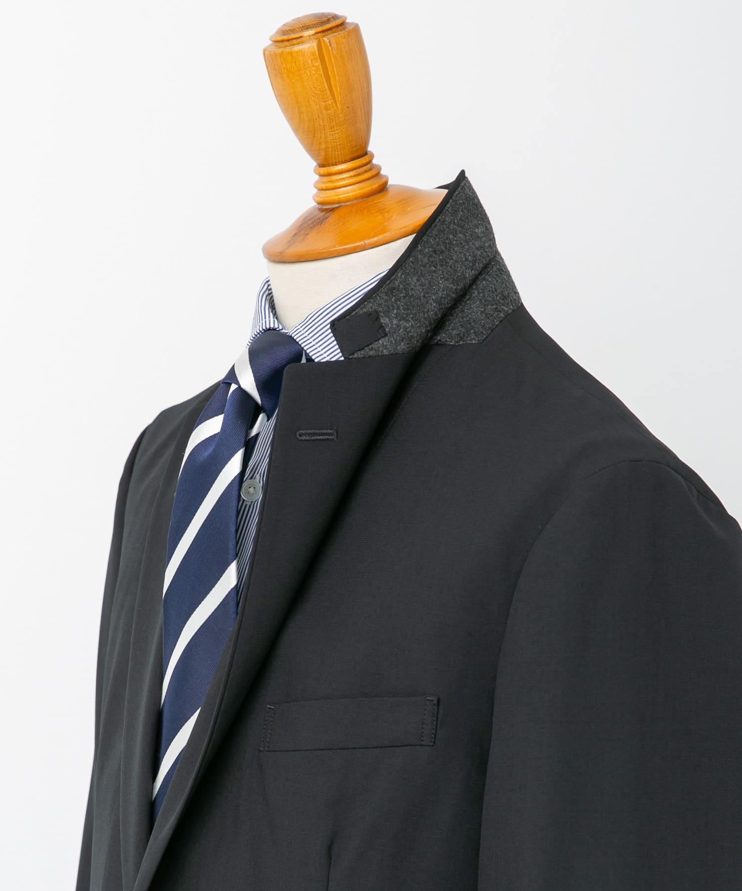 『イージーケア』LIFE STYLE TAILOR　クリアツイルコンフォータブルスマートジャケット NAVY M