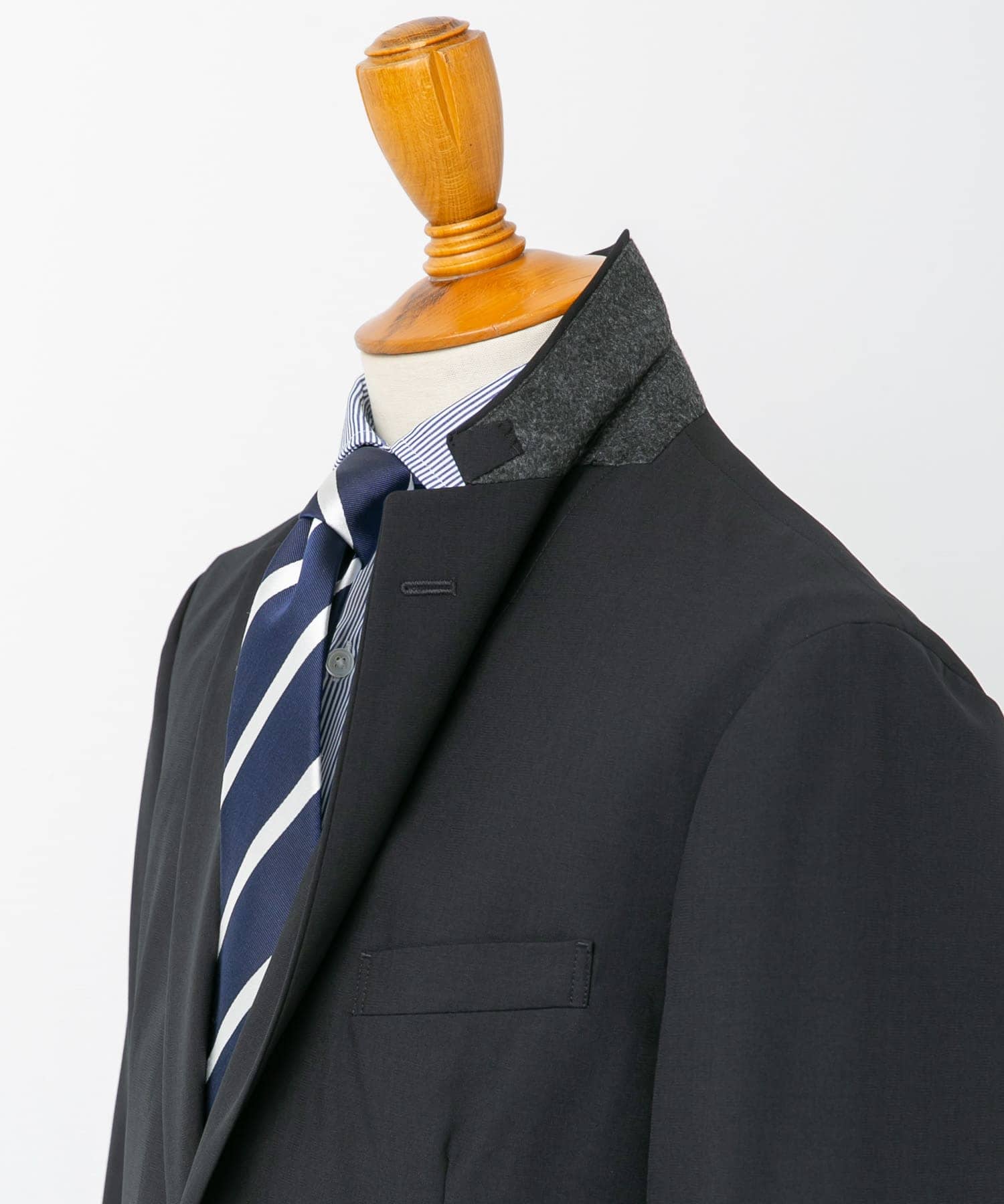 『イージーケア』LIFE STYLE TAILOR　クリアツイルコンフォータブルスマートジャケット NAVY M