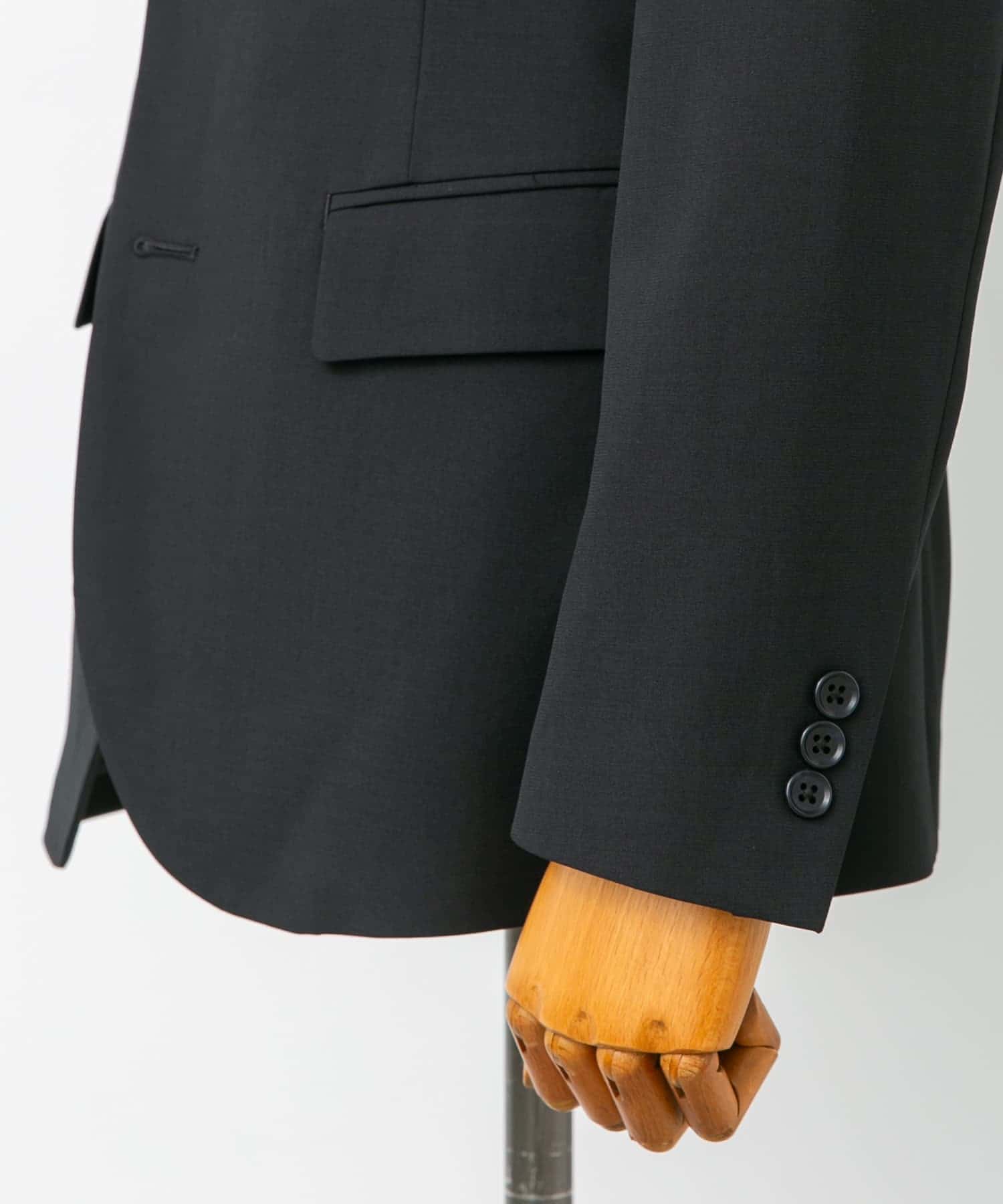 『イージーケア』LIFE STYLE TAILOR　クリアツイルコンフォータブルスマートジャケット NAVY L