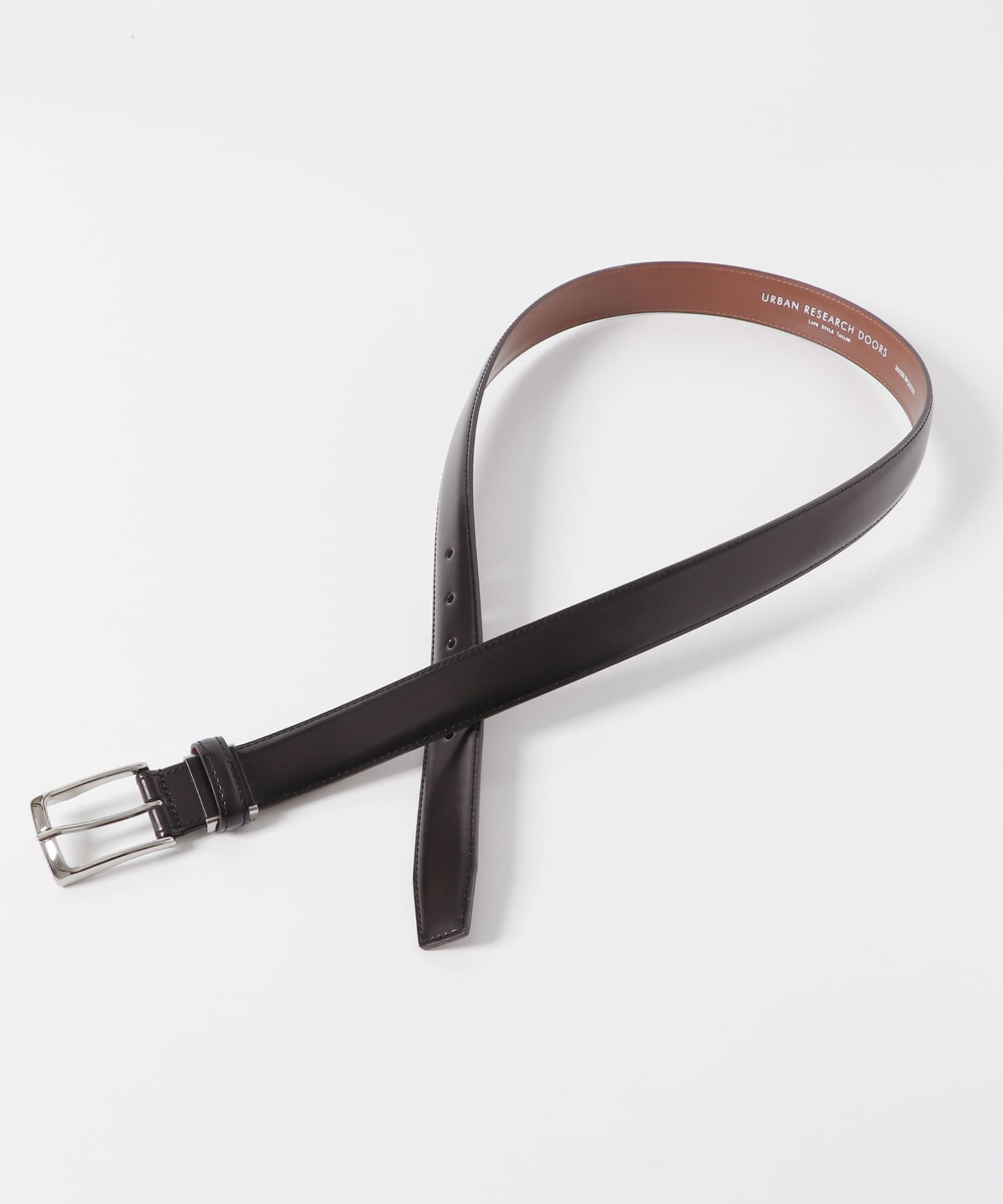 LIFE STYLE TAILOR　アドバンレザーベルト D-BROWN FREE