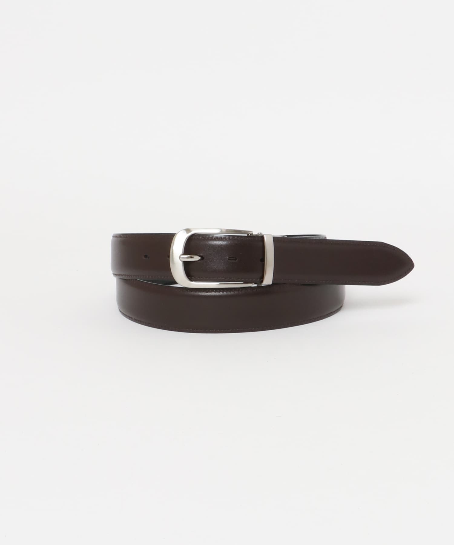 LIFE STYLE TAILOR リバーシブルレザーベルト(FREE BLK-BRN): ドレス