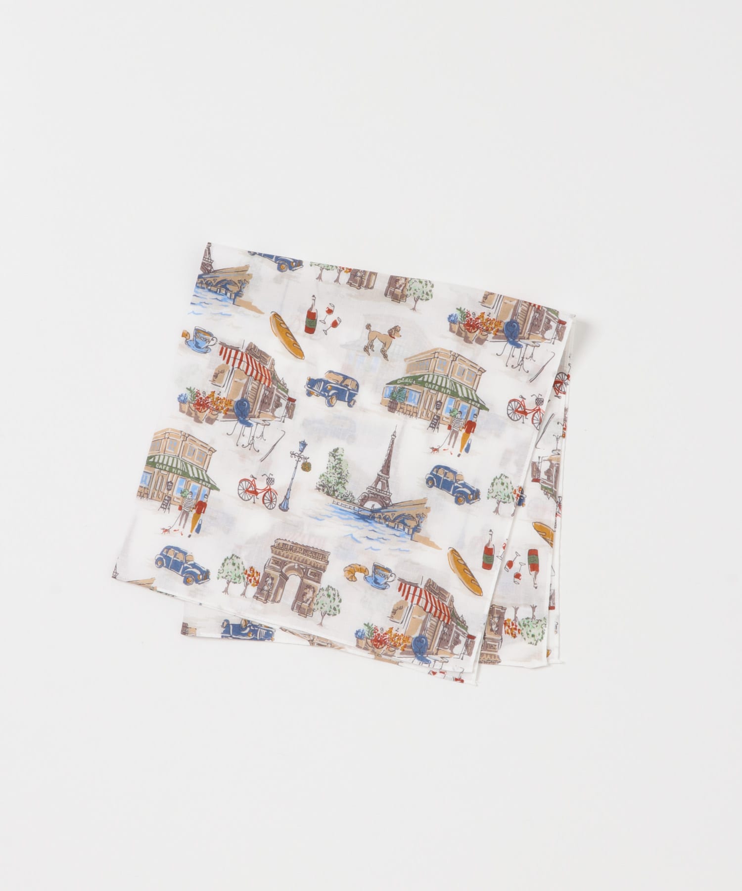 LIFE STYLE TAILOR　モチーフ柄コットンハンカチ