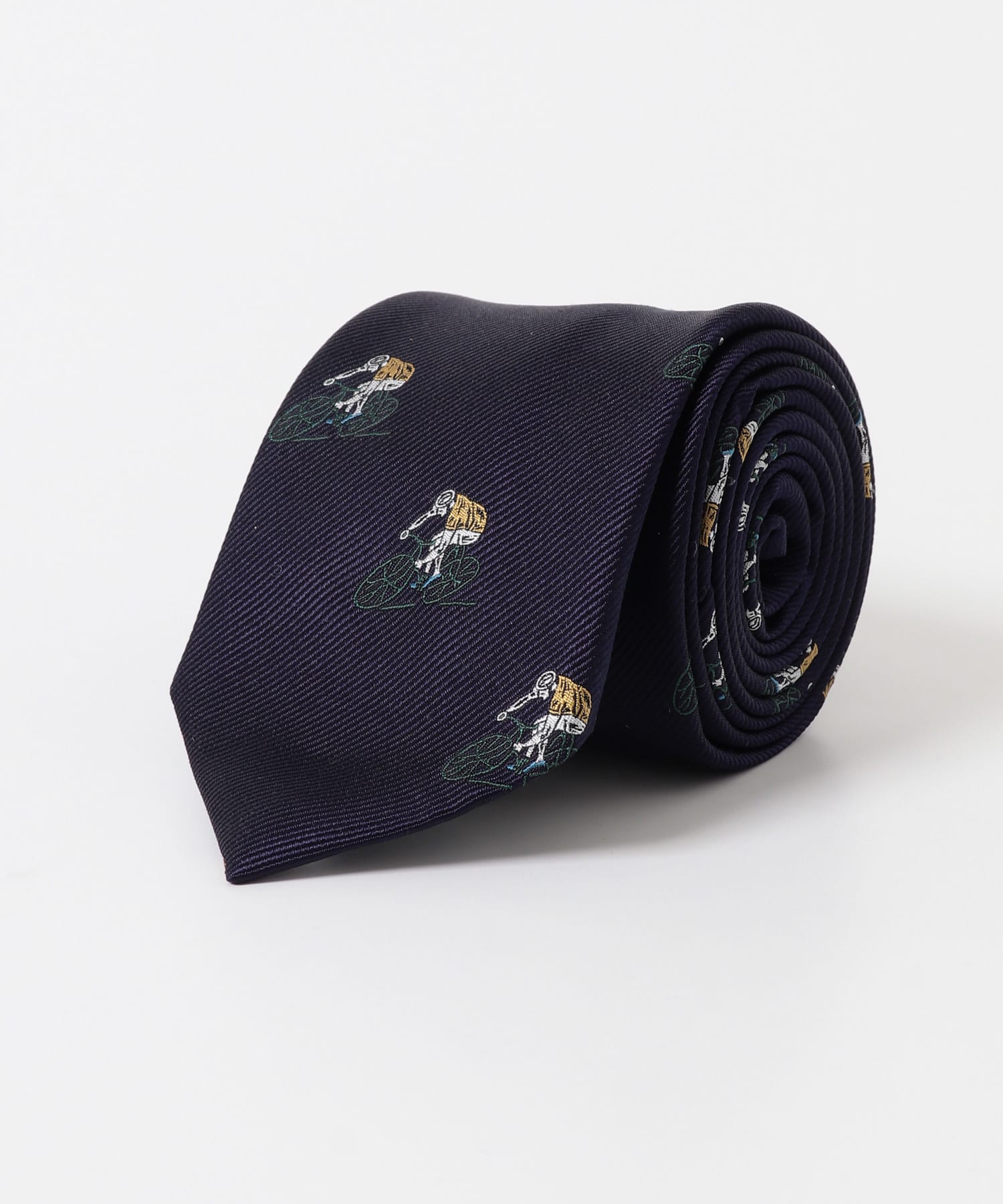 LIFE STYLE TAILOR　25AWサイクルモチーフタイ 01NAVY -