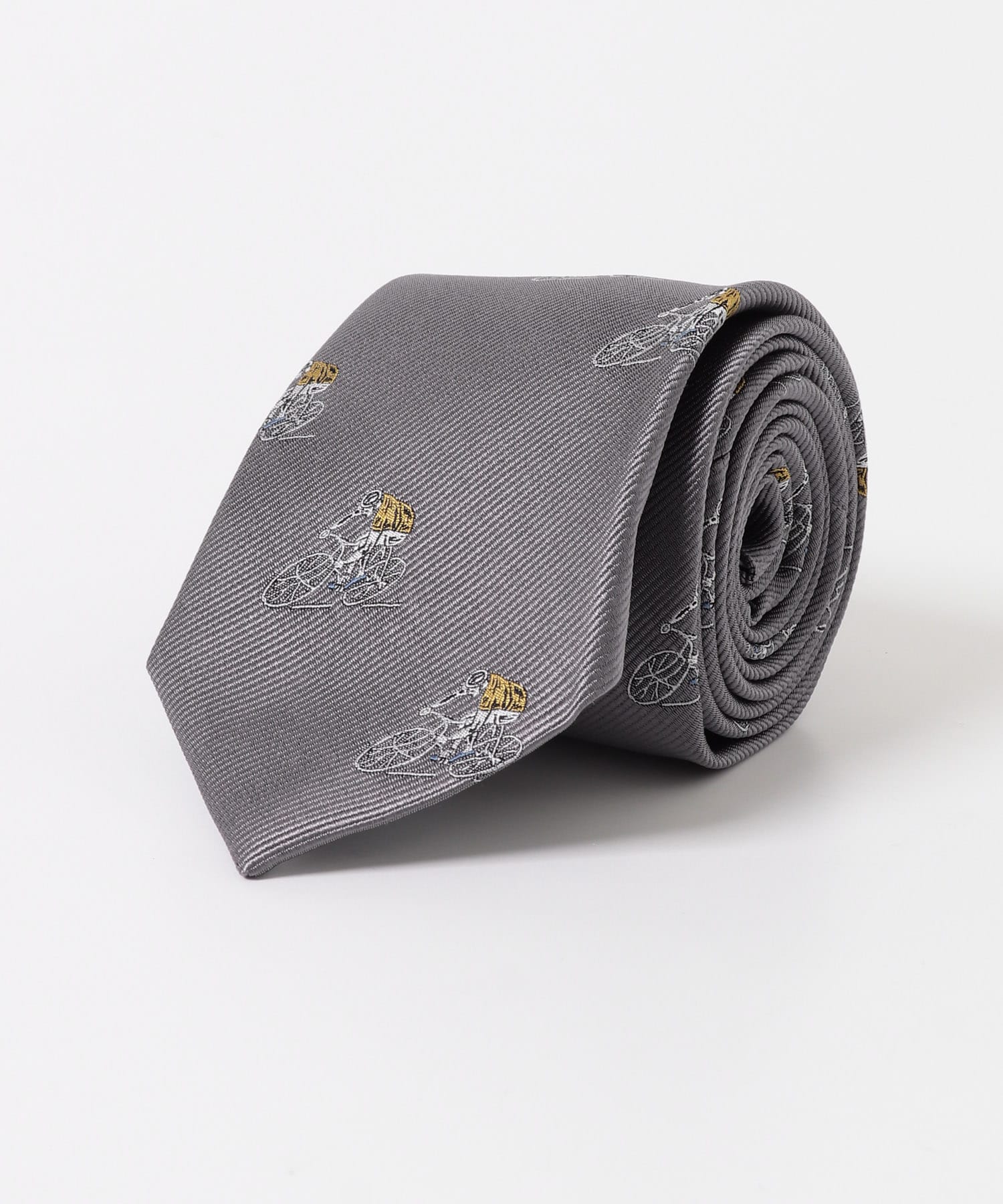 LIFE STYLE TAILOR　25AWサイクルモチーフタイ 02GRAY -