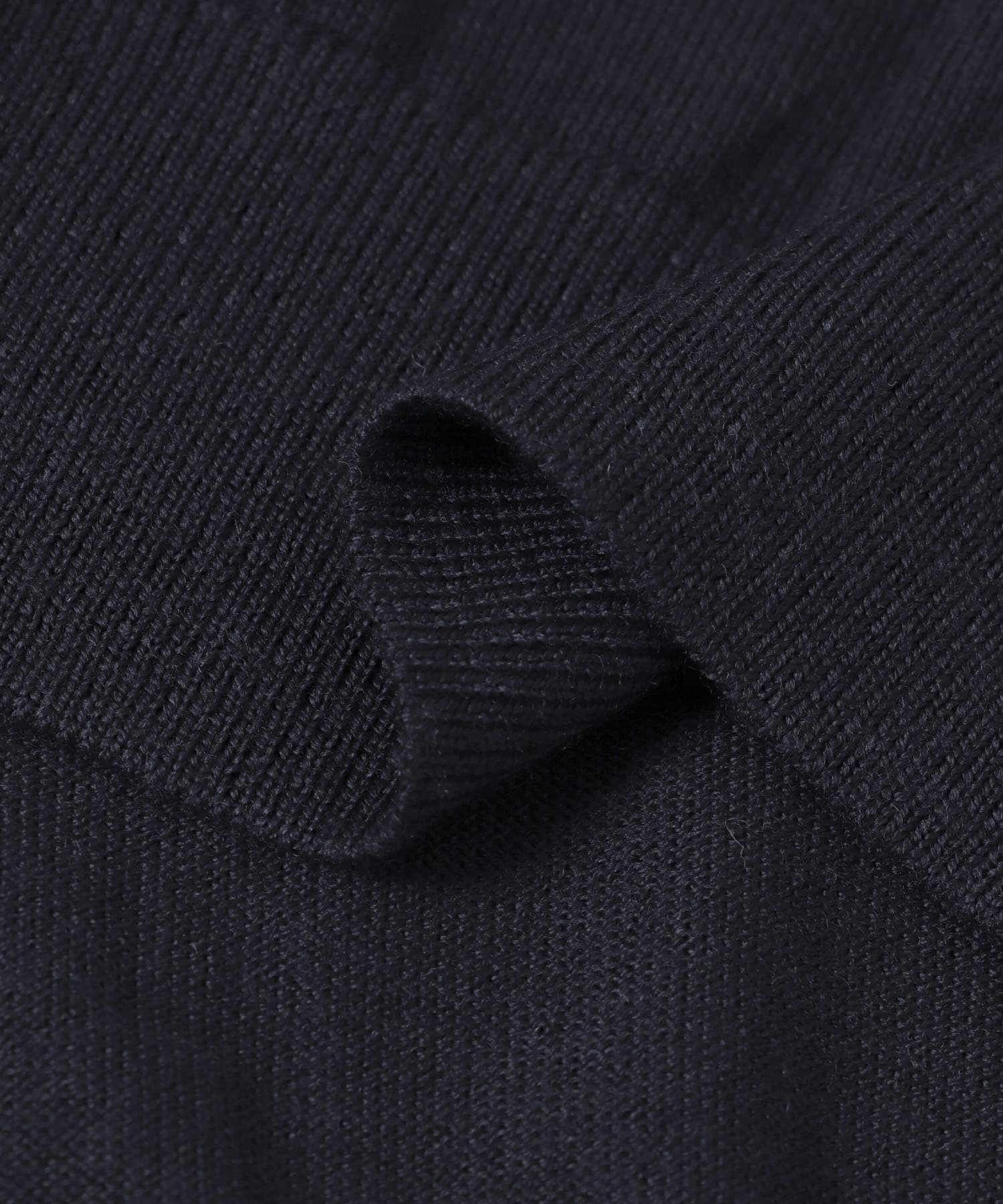 LIFE STYLE TAILOR　マシンウォッシャブルハイゲージクルーニット NAVY M