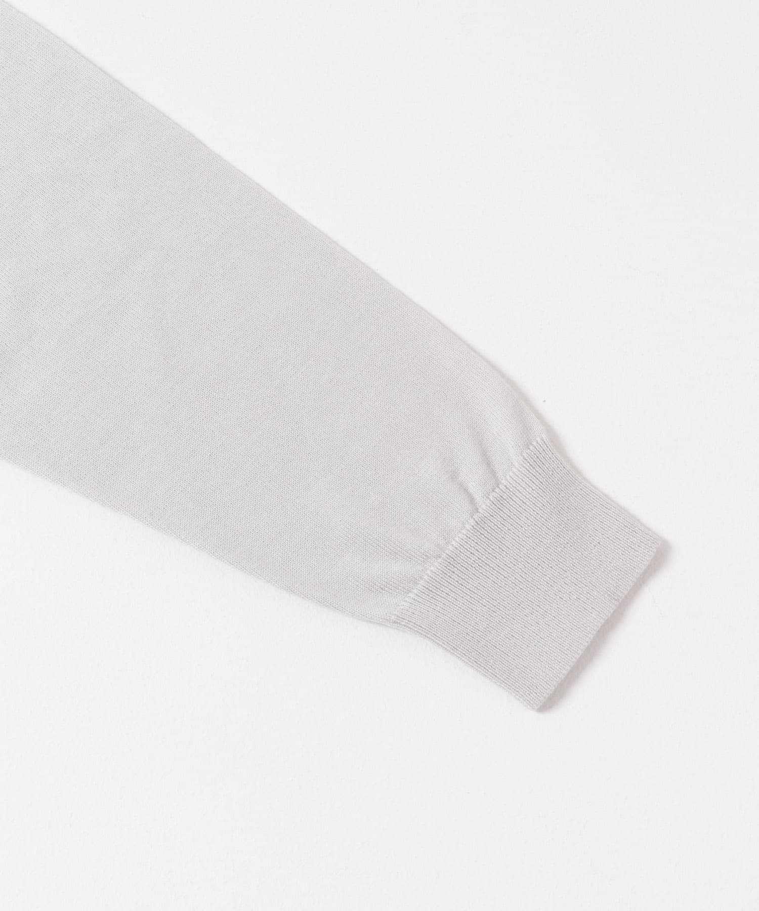 LIFE STYLE TAILOR　マシンウォッシャブルハイゲージモックニット IVORY M