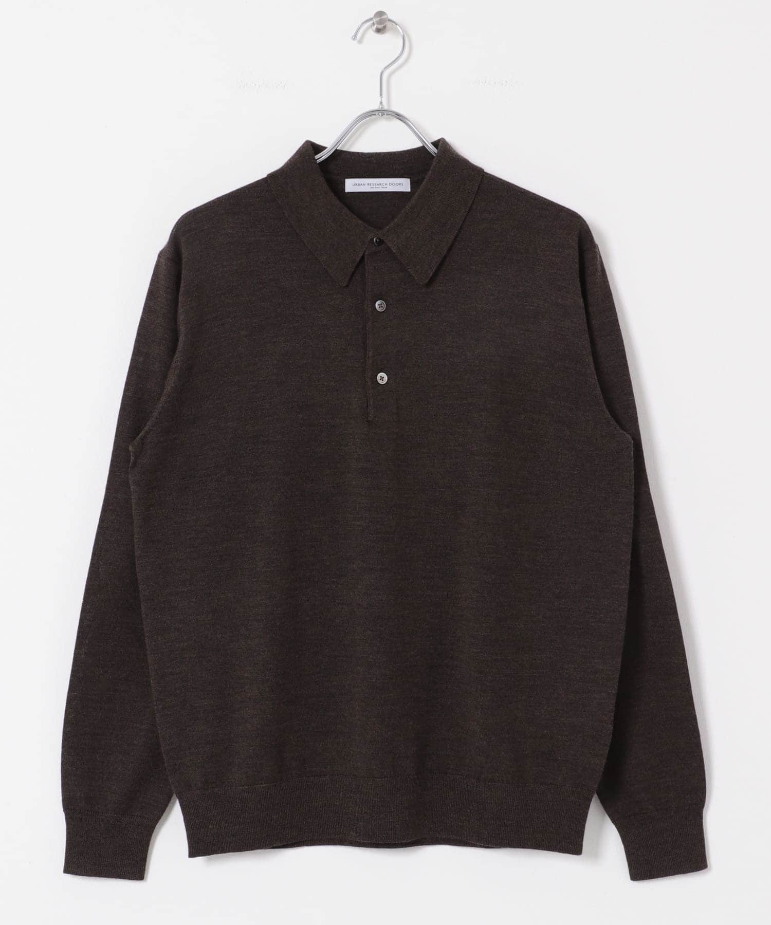 LIFE STYLE TAILOR マシンウォッシャブルハイゲージニットポロ(M NAVY