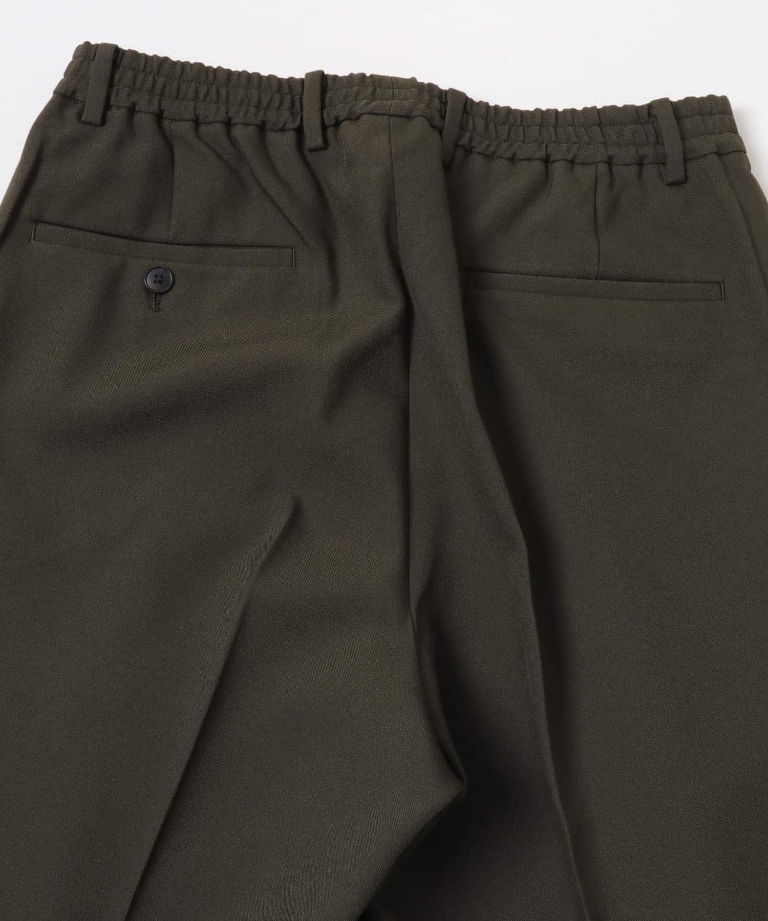 LIFE STYLE TAILOR　ツイルストレッチパンツ KHAKI S