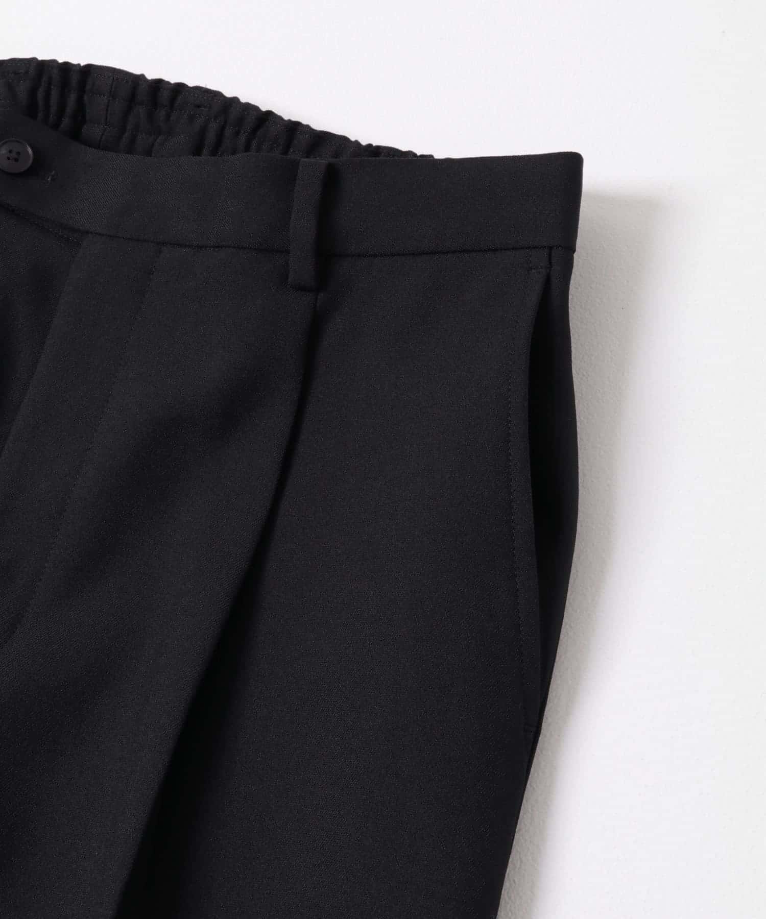 LIFE STYLE TAILOR　ツイルストレッチパンツ NAVY S