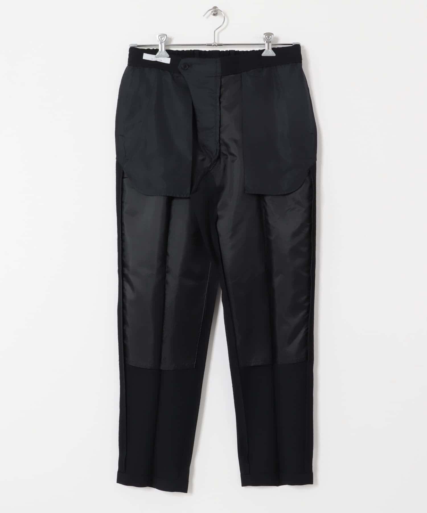 LIFE STYLE TAILOR　ツイルストレッチパンツ NAVY S