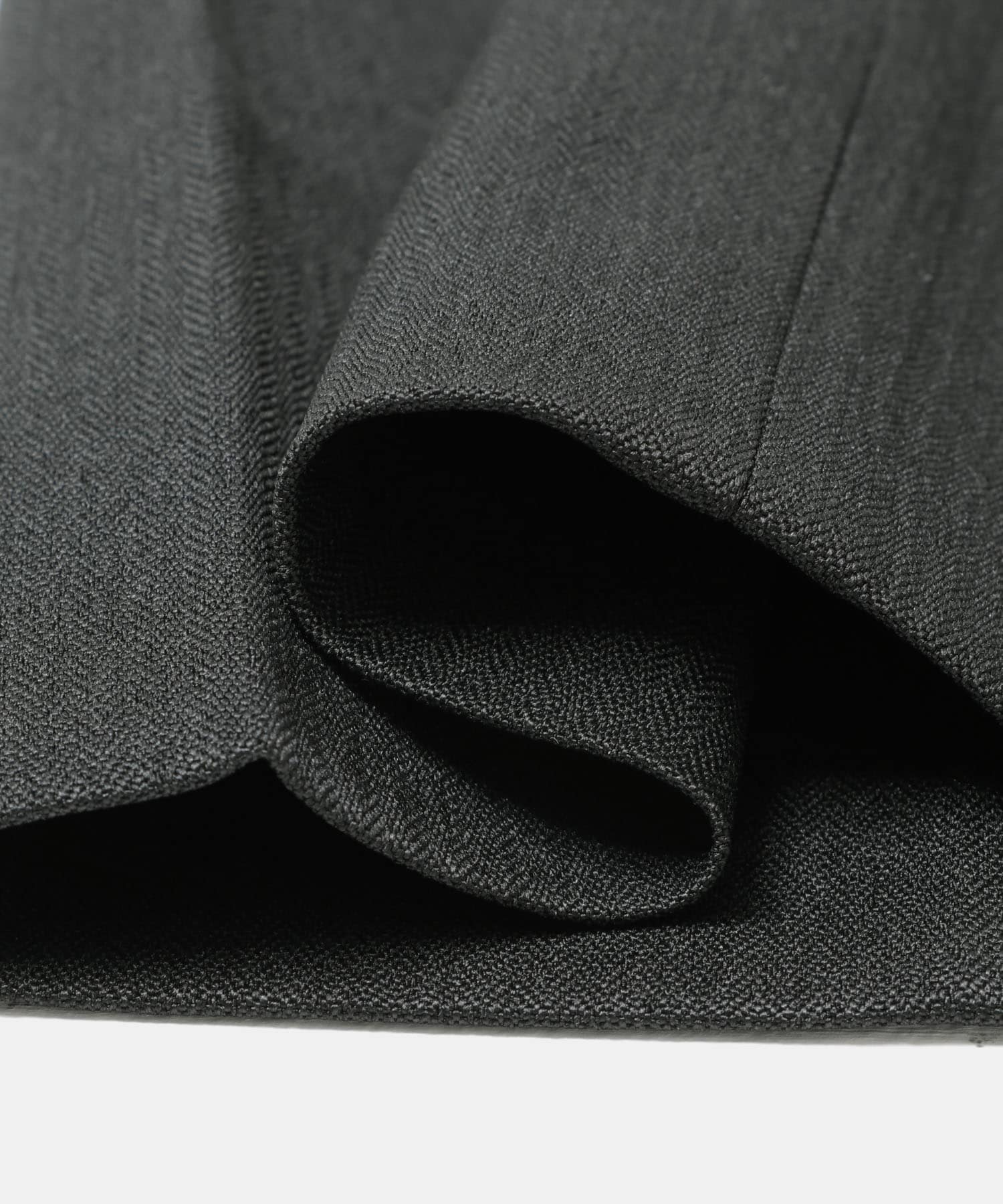 LIFE STYLE TAILOR　レトロヘリンボンストレッチ2タックパンツ GRAY S