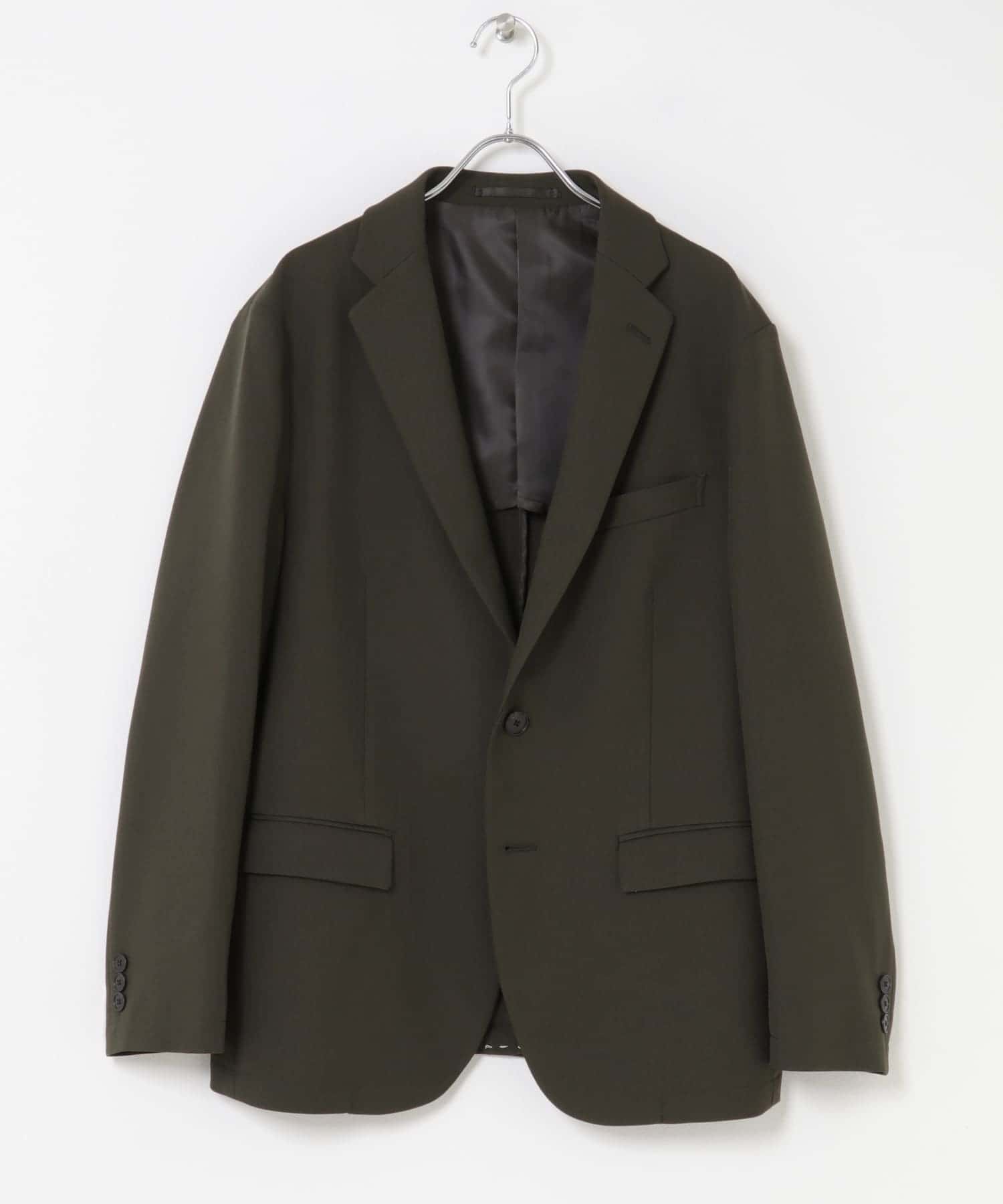LIFE STYLE TAILOR　ツイルストレッチジャケット KHAKI S