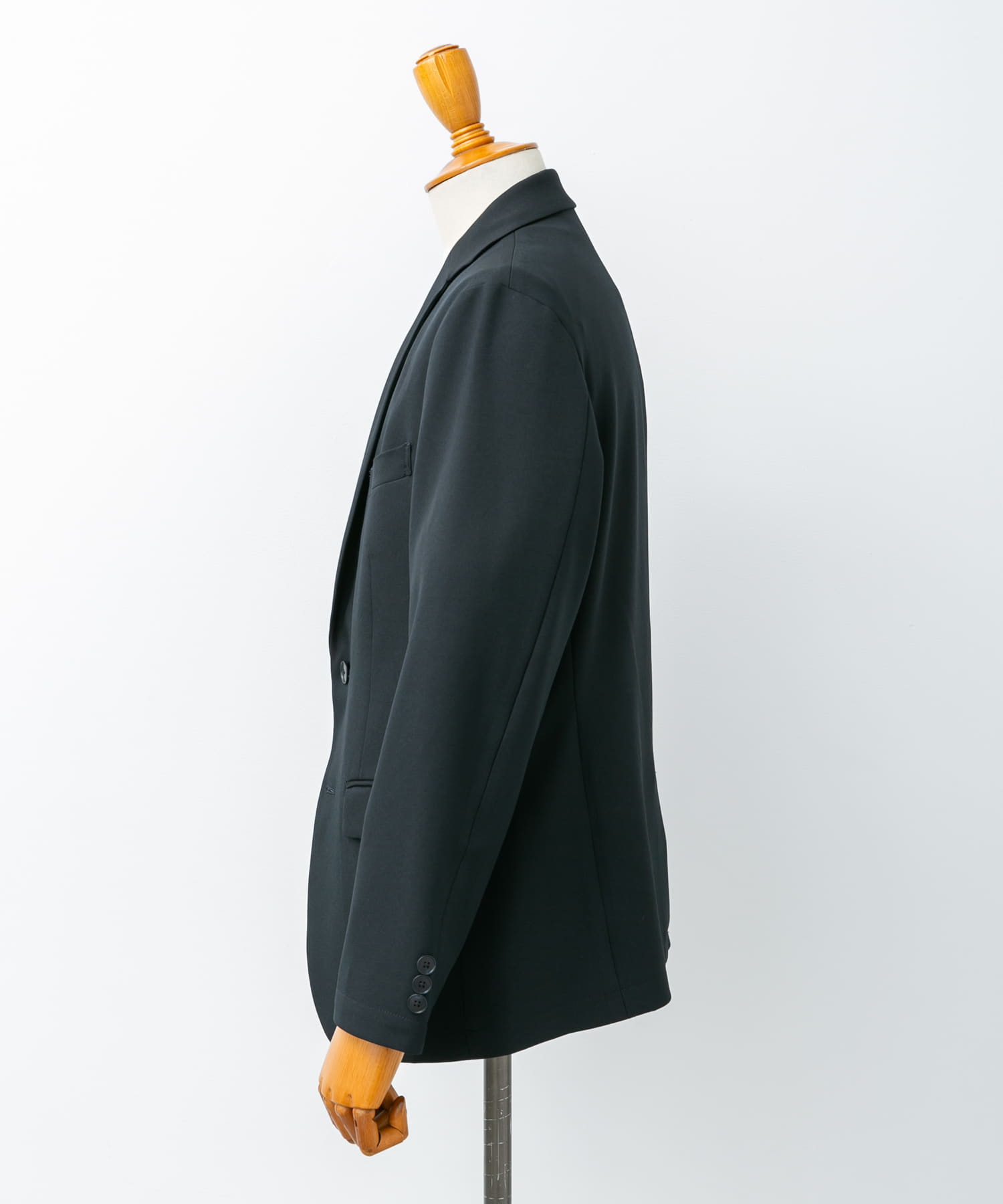 LIFE STYLE TAILOR　ツイルストレッチジャケット NAVY S