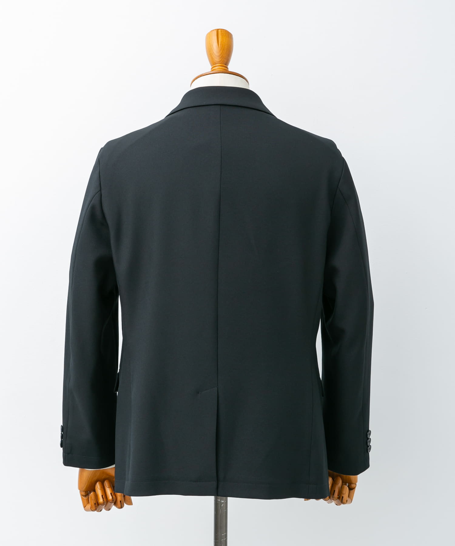 LIFE STYLE TAILOR　ツイルストレッチジャケット NAVY S