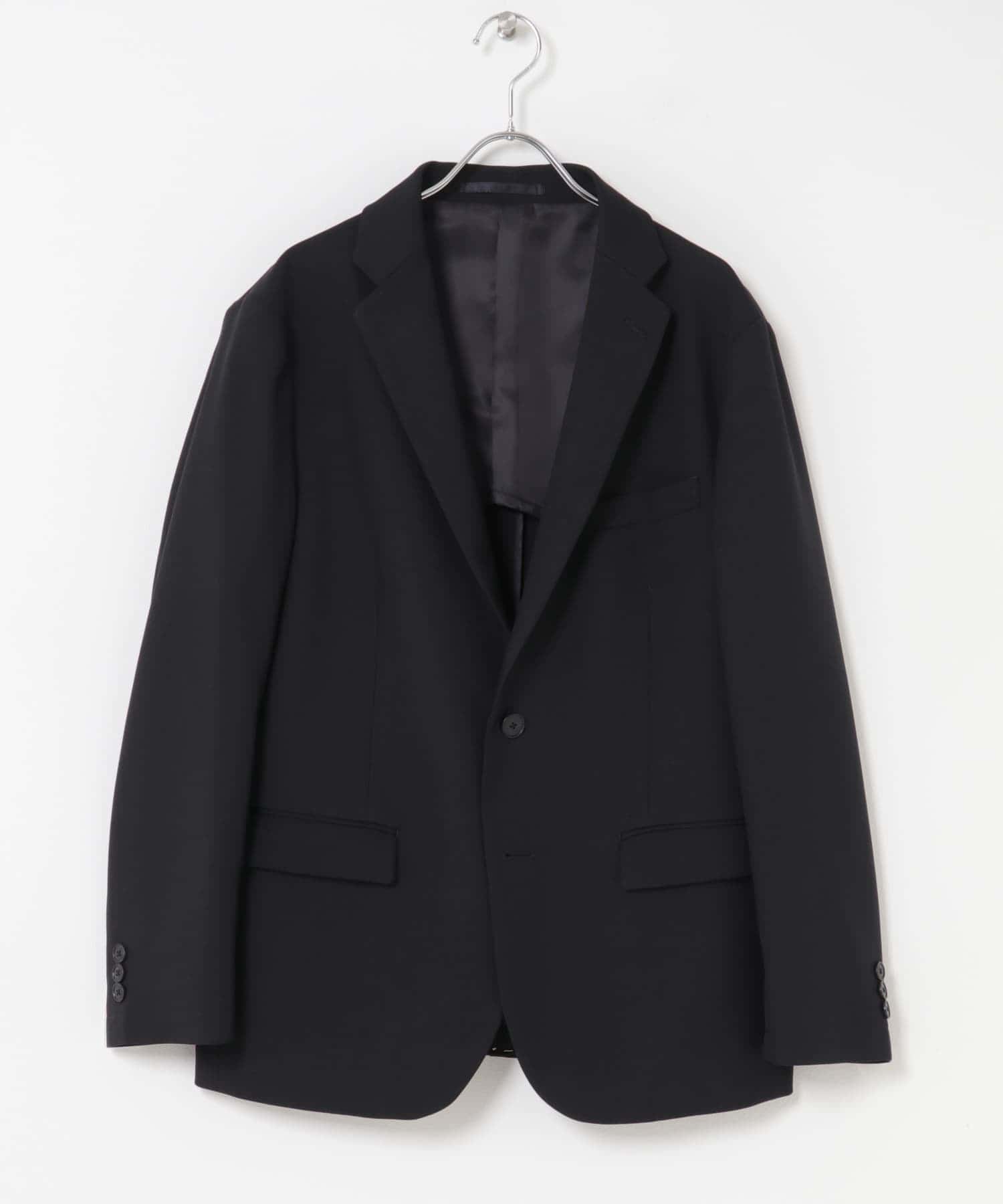 LIFE STYLE TAILOR　ツイルストレッチジャケット NAVY S