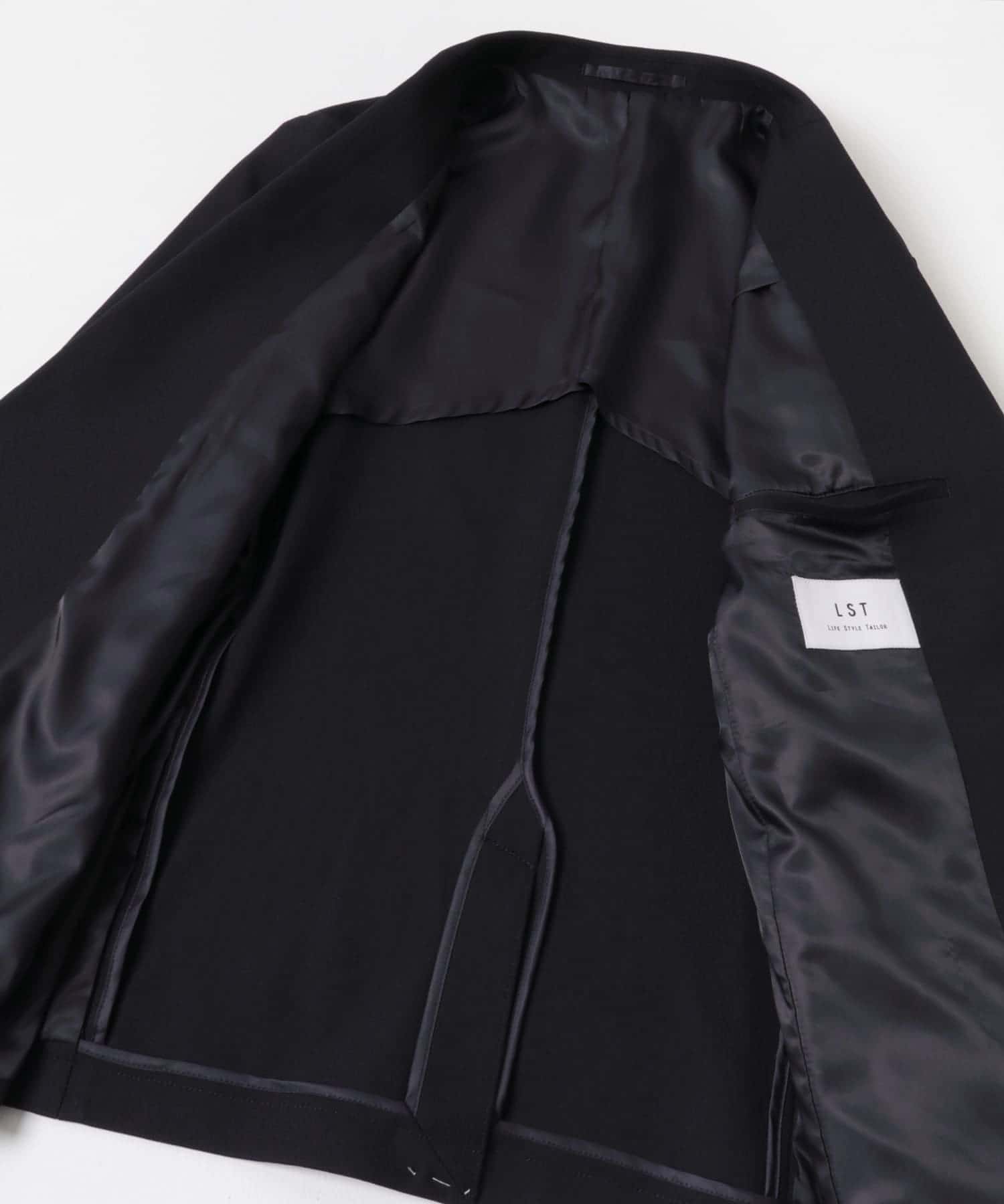 LIFE STYLE TAILOR　ツイルストレッチジャケット NAVY S