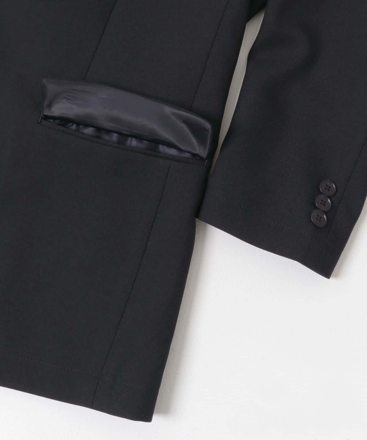 LIFE STYLE TAILOR　ツイルストレッチジャケット NAVY S