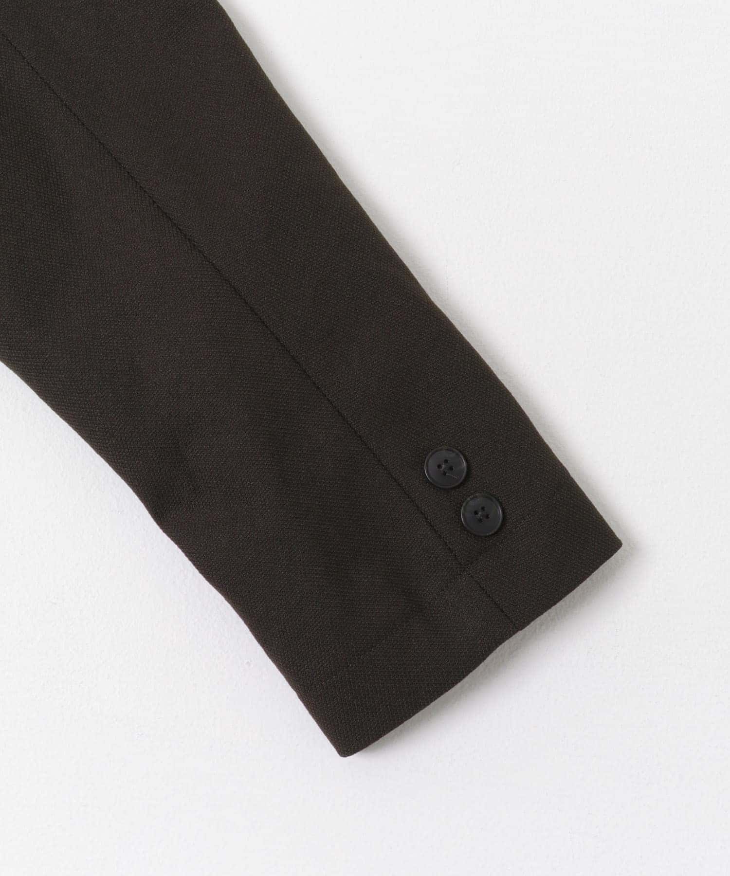 LIFE STYLE TAILOR　マイクロバスケットストレッチジャケット BROWN S