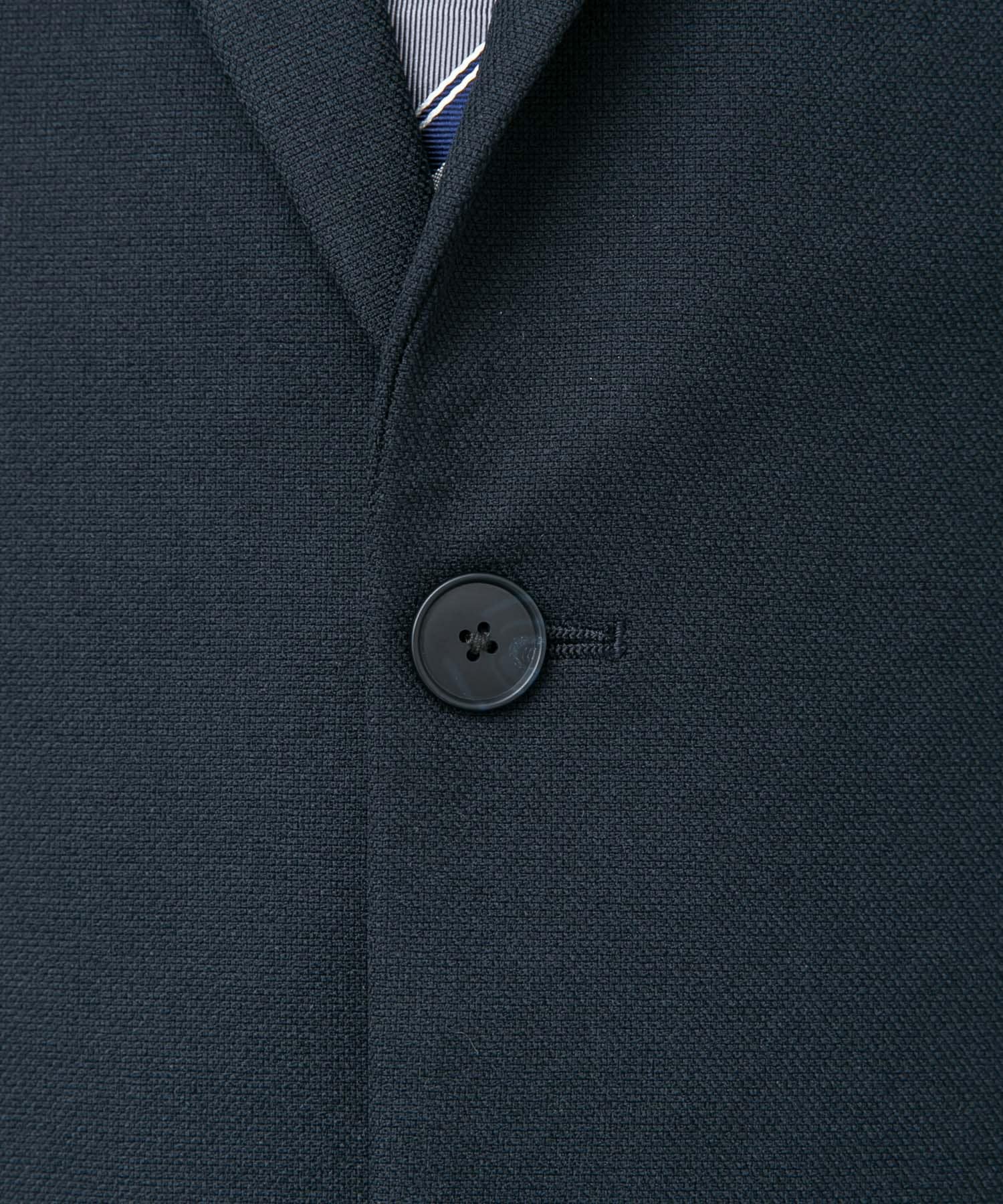 LIFE STYLE TAILOR　マイクロバスケットストレッチジャケット NAVY S