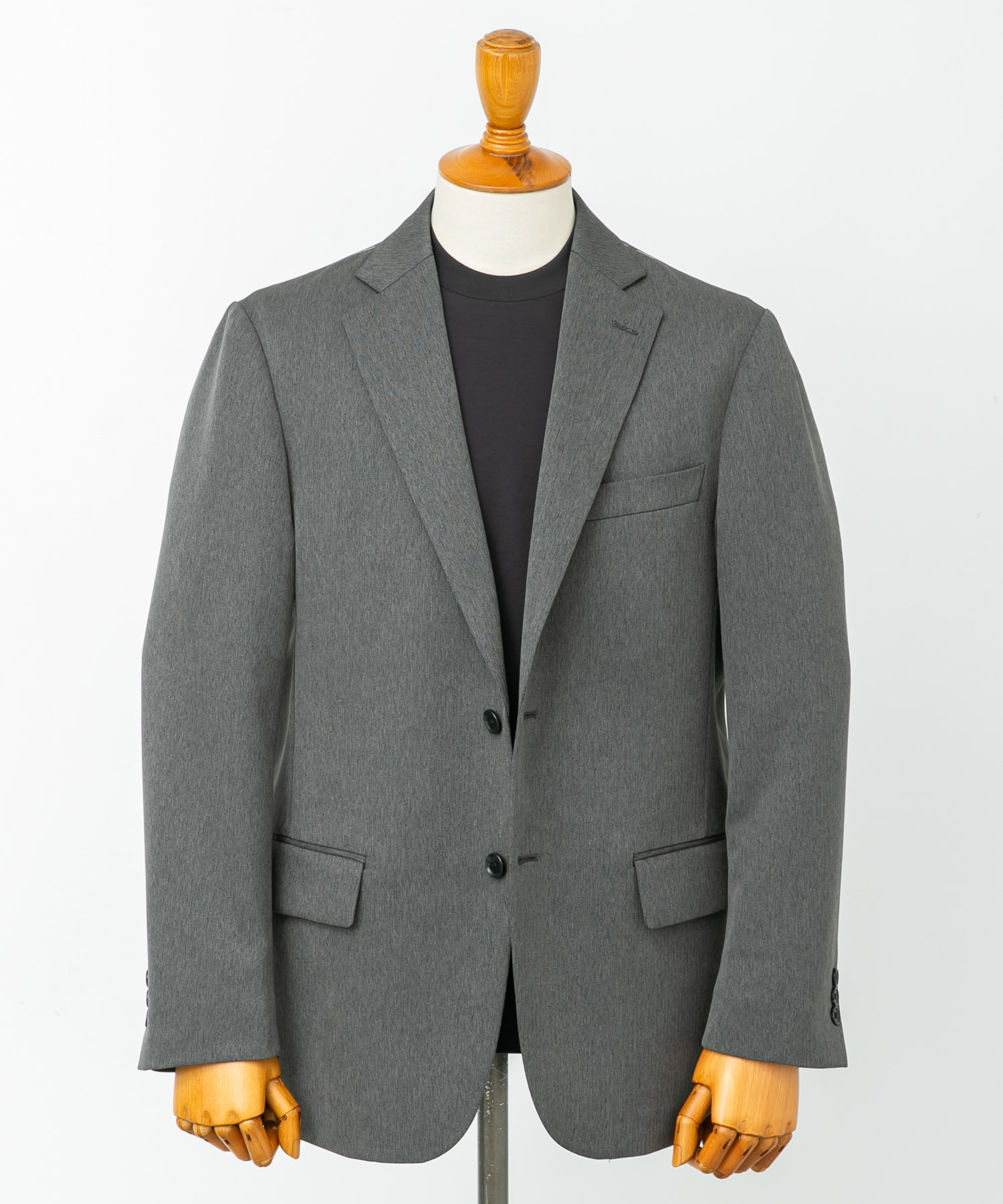 LIFE STYLE TAILOR　レトロヘリンボンストレッチジャケット