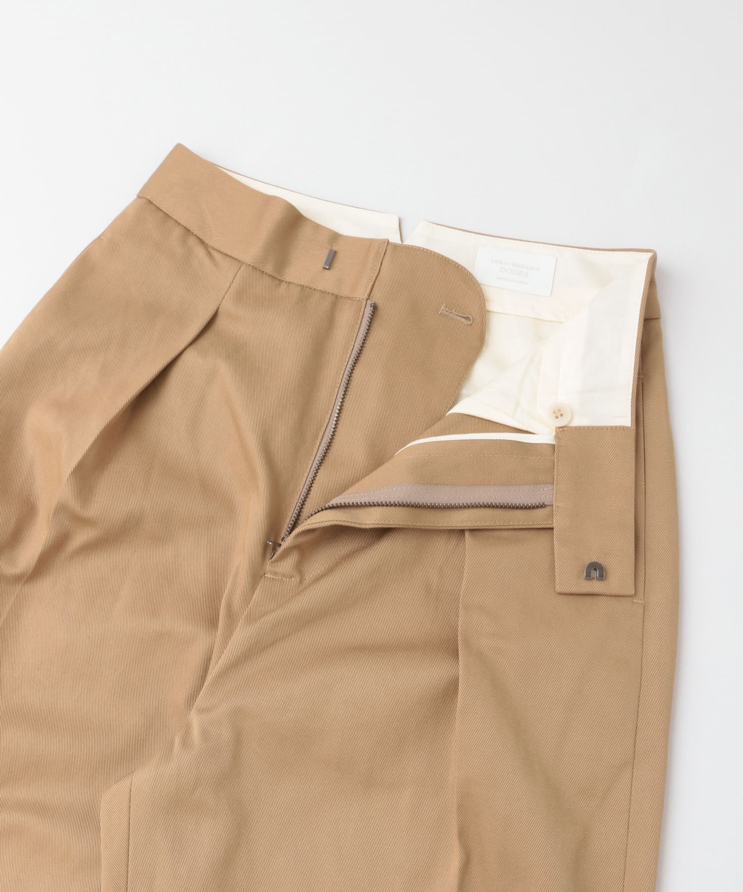 White Label　スーピマチノバックベルトトラウザー∴ BEIGE S