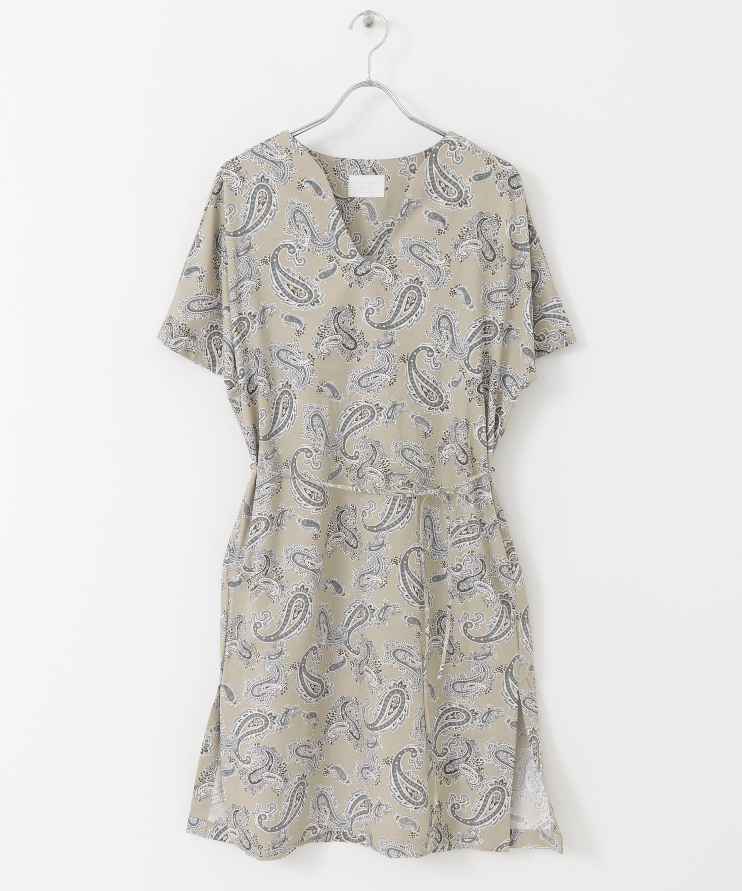 White Label　CRウェザーカフタンチュニックワンピース PAISLEY one