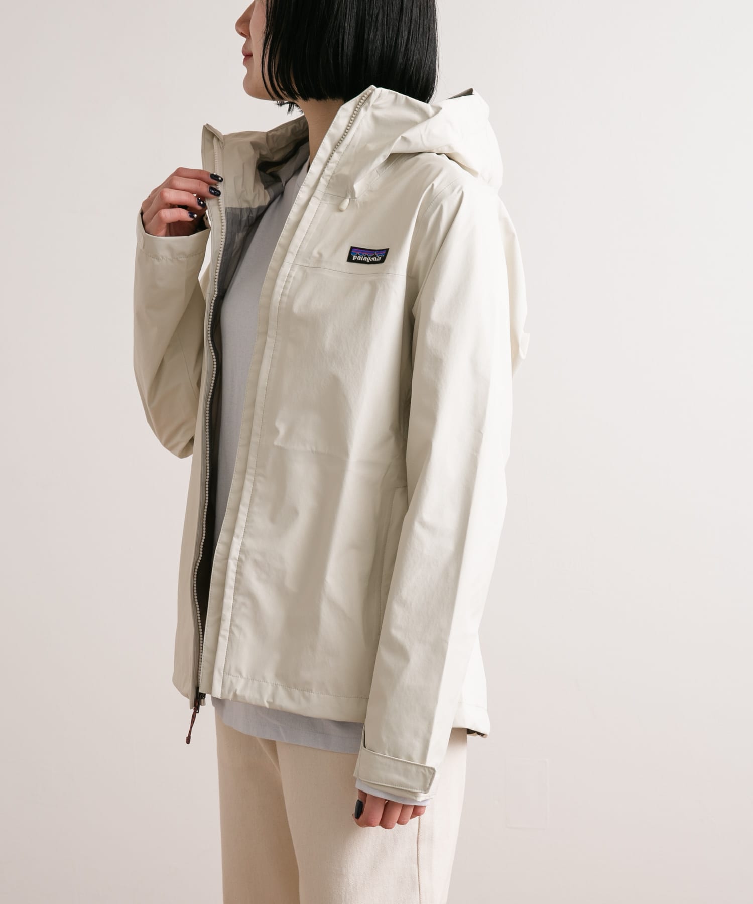 なか様オーダー分✳︎百合のパネル パタゴニア Patagonia ウィメンズ・トレントシェル3L