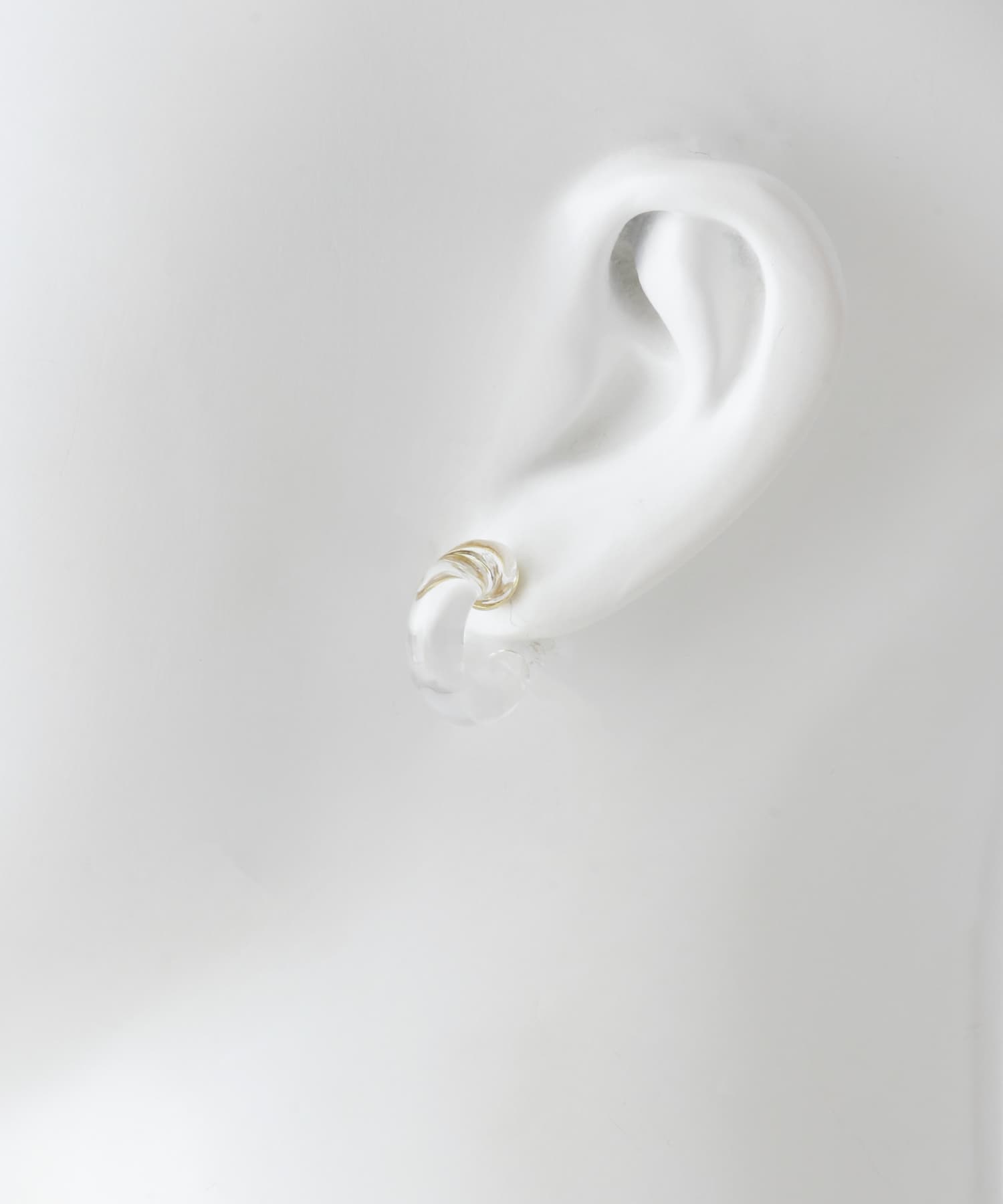 『別注』HARIO Lampwork Factory×DOORS　ループピアス クリア -
