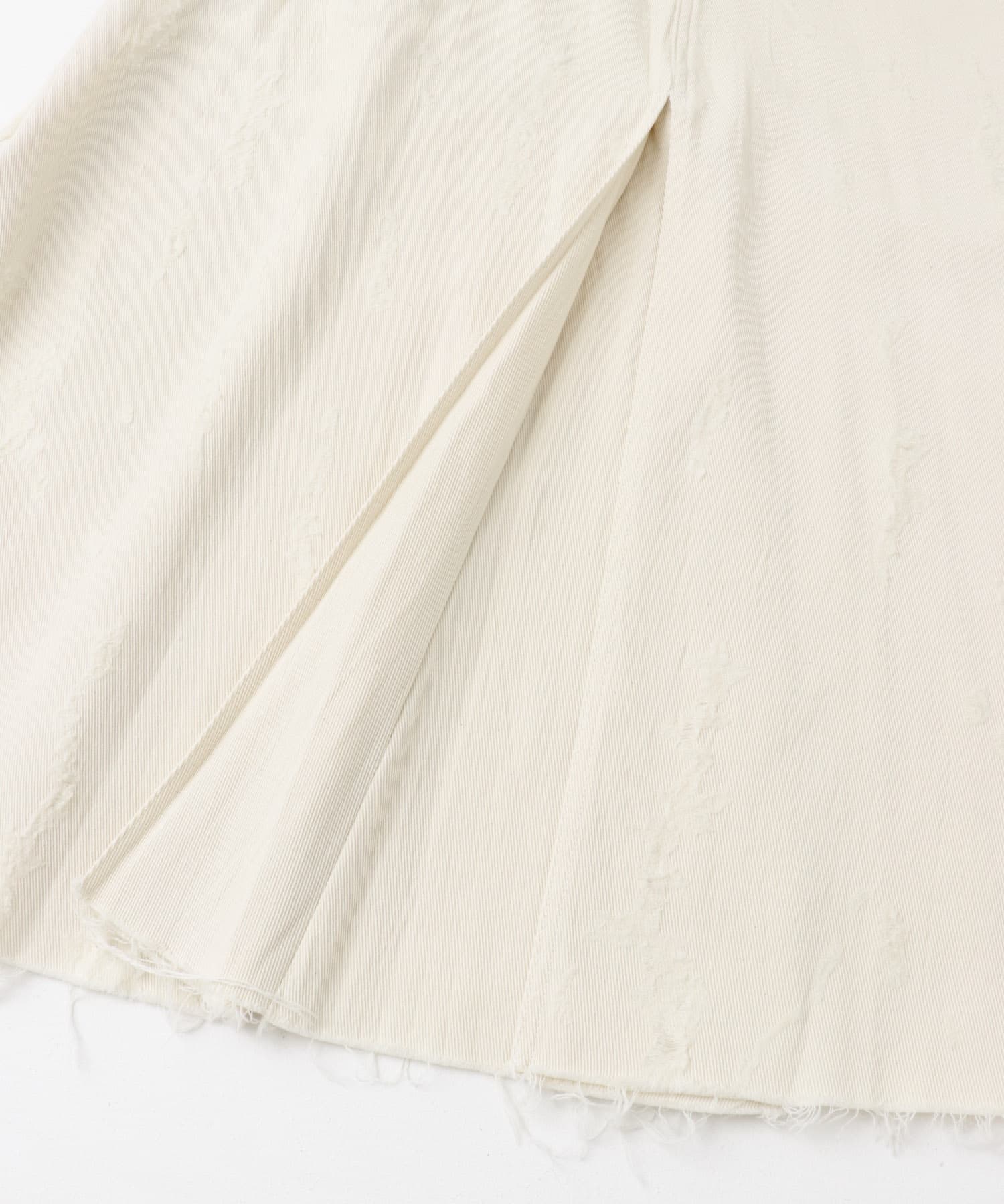 tiit tokyo　damage flare skirt off white 36