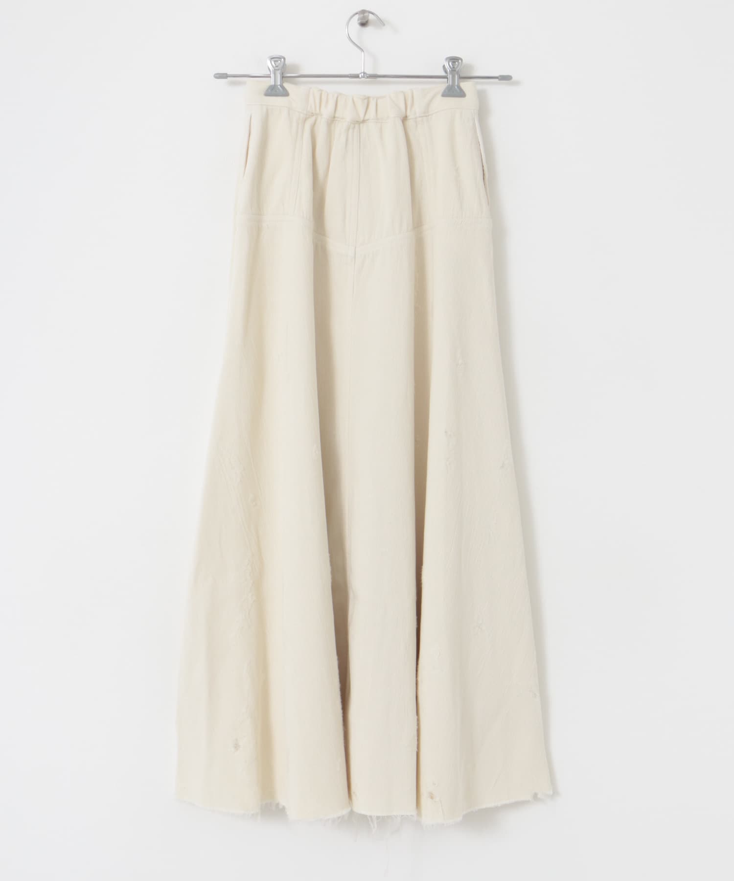 tiit tokyo　damage flare skirt off white 36