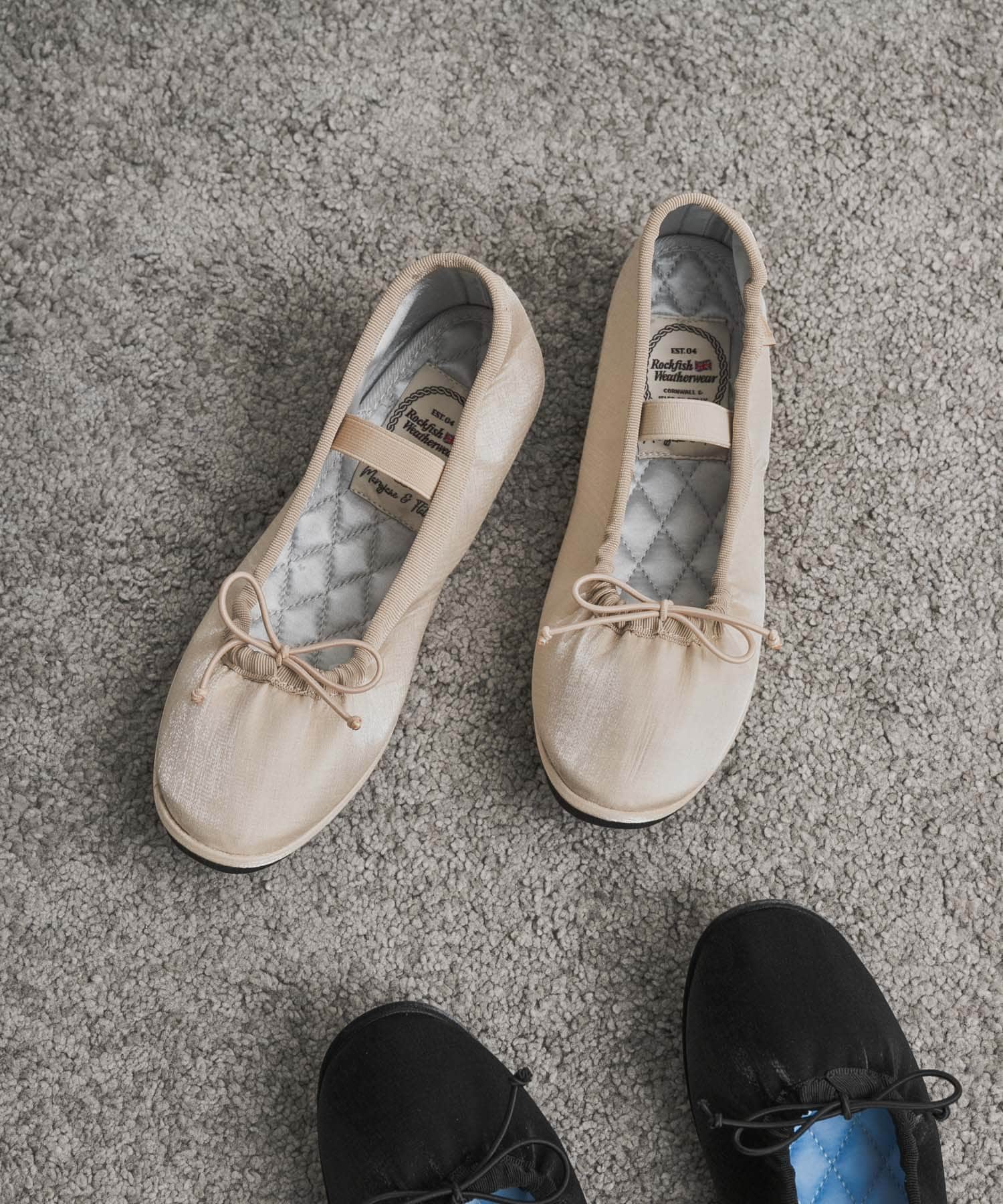 Rockfish Weatherwear　WISLEY SCRUNCH FLAT BEIGE 23.5